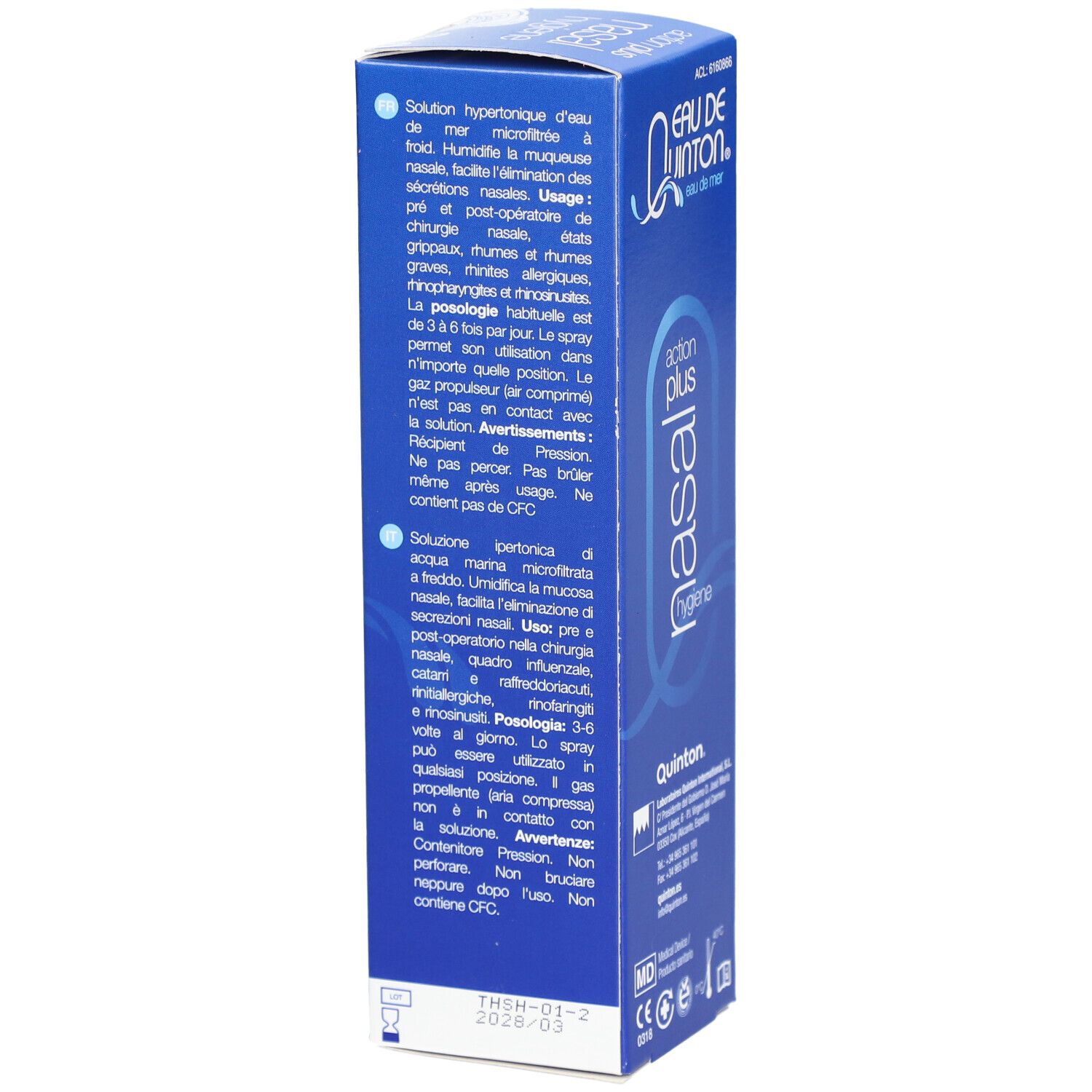 QUINTON® Spray Nasal Hypertonique 21g/L