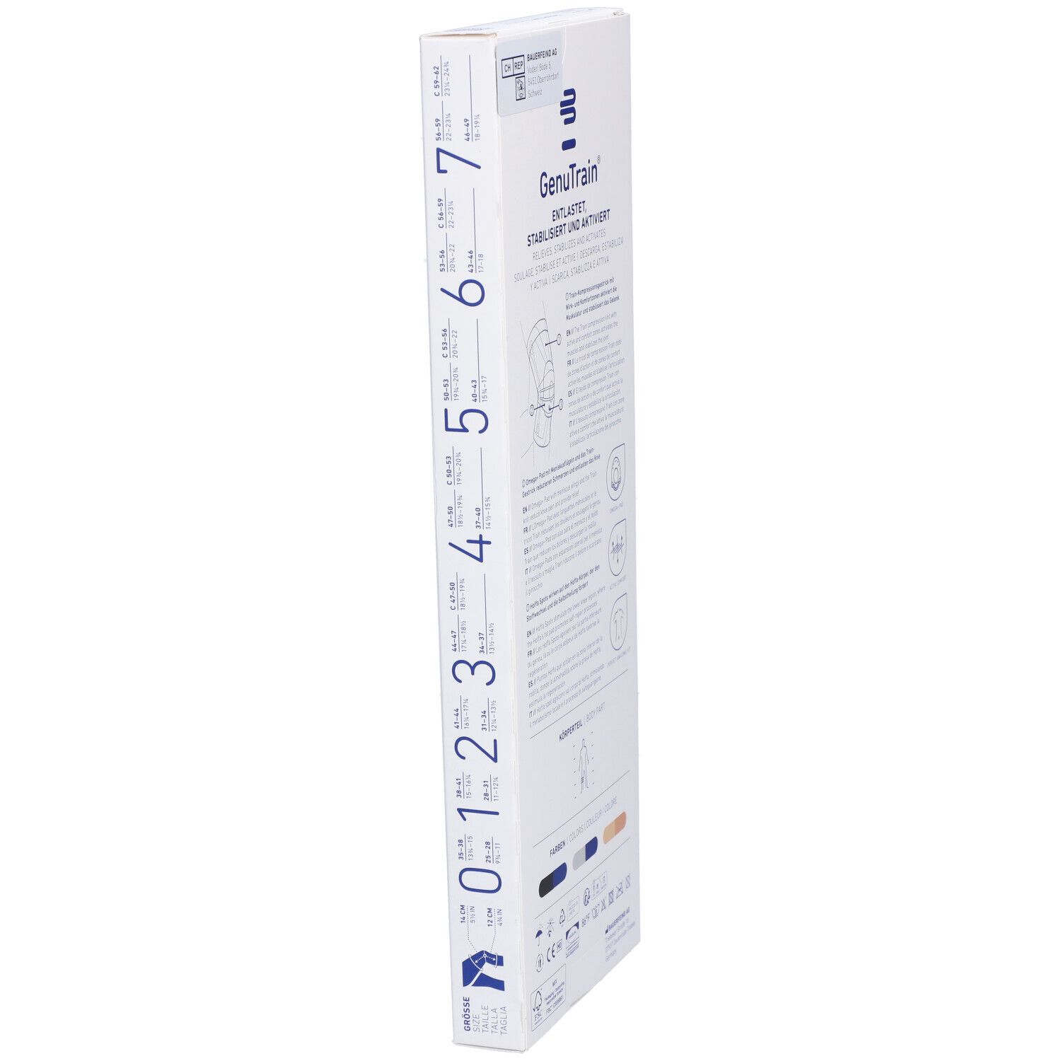 BAUERFEIND® GenuTrain® Genouillère Taille 0 Titan
