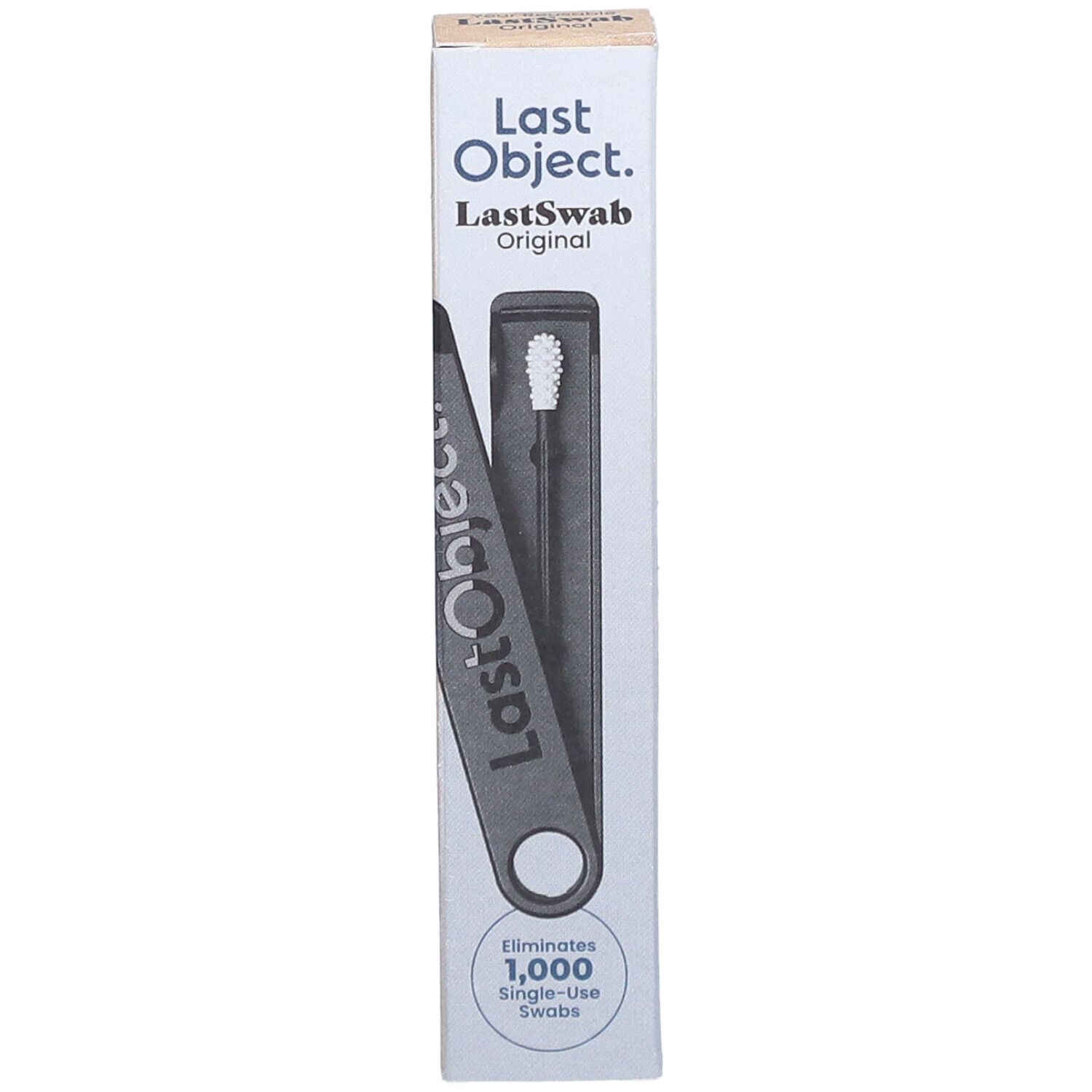 LastObject Coton-tige réutilisable noir avec étui