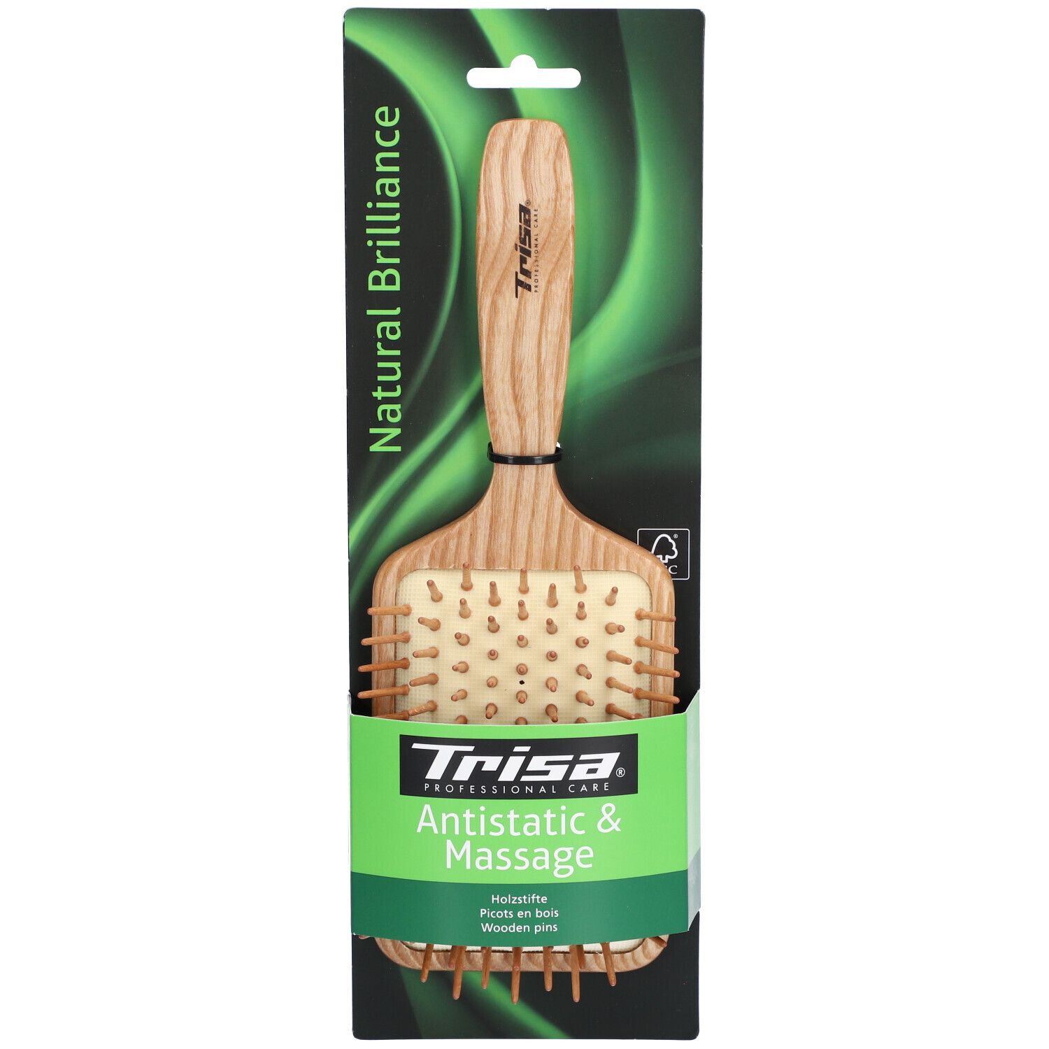 TRISA Natural Brillance Brosse pics en bois