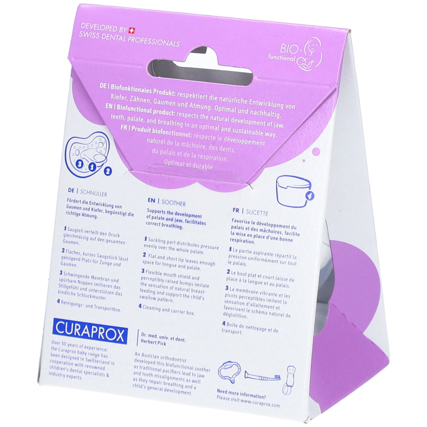 Curaprox Tétine Pour Bébé Gr0 Bleu Clair Single