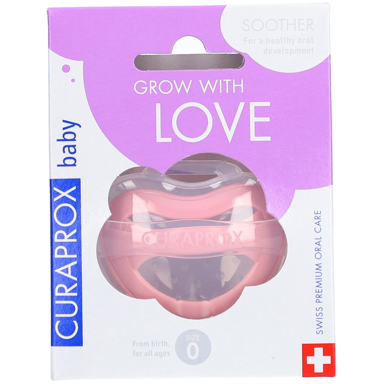 CURAPROX baby sucette Gr 0 rose simple