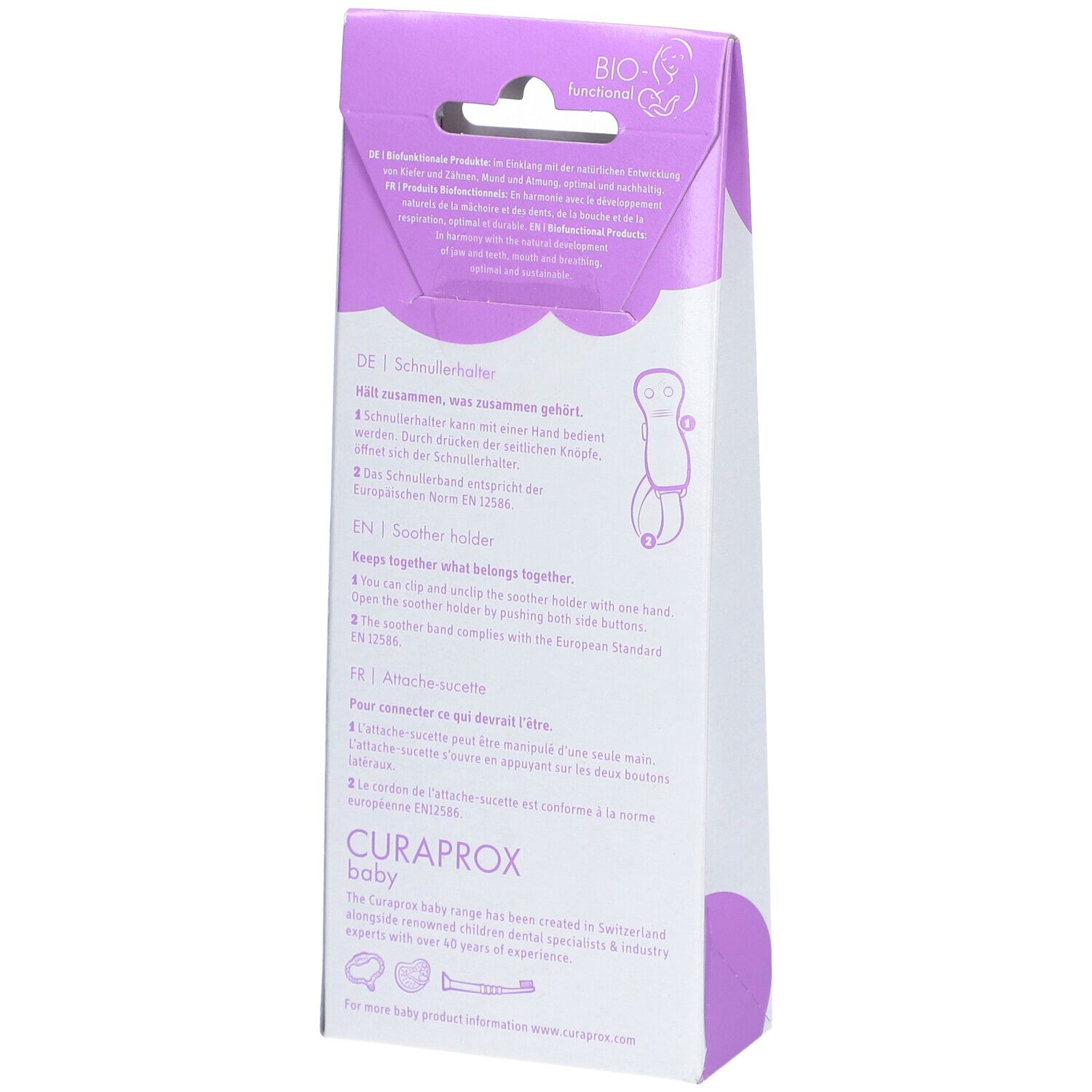 CURAPROX® Attache-sucette, transparent