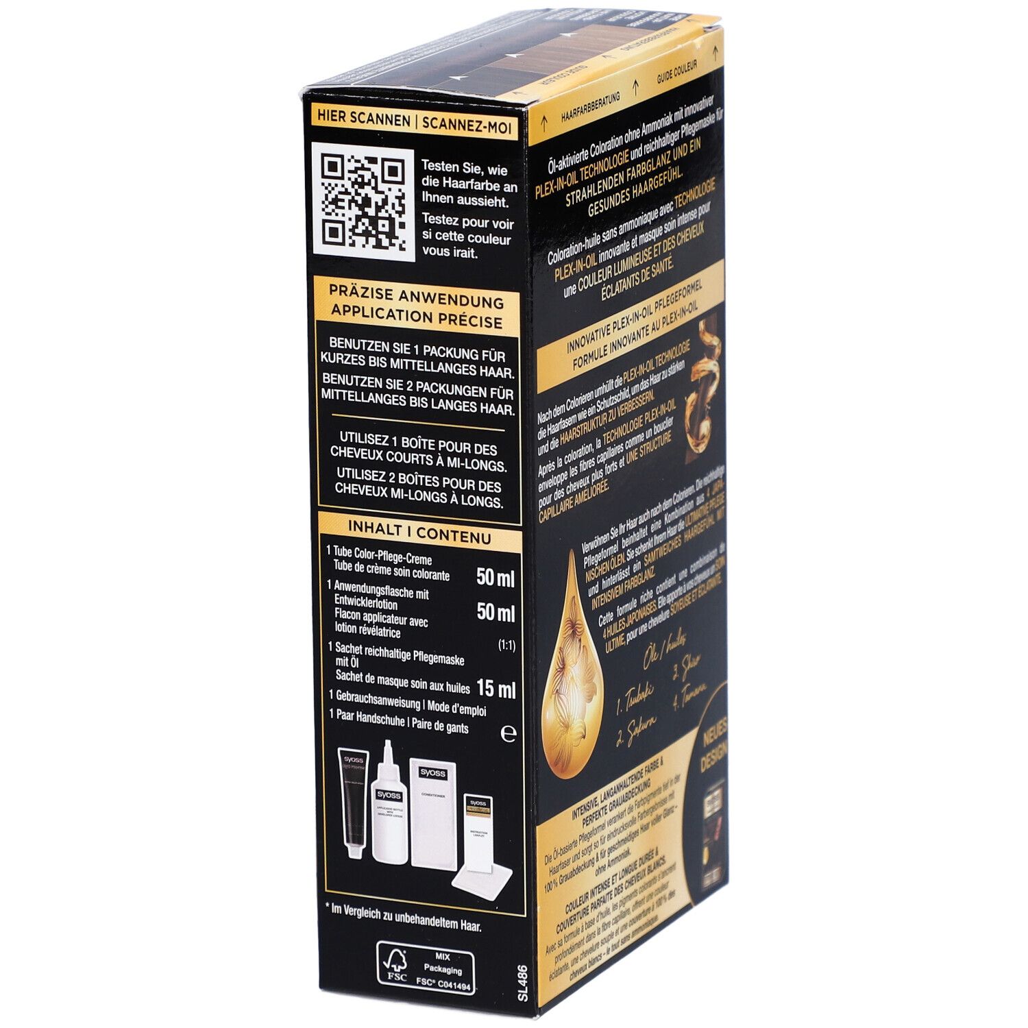 SYOSS Oleo Intense coloration permanente 4-86 brun chocolat