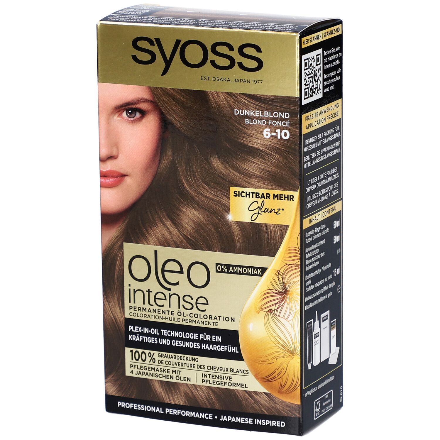 SYOSS Oleo Intense coloration permanente 6-10 blond foncé