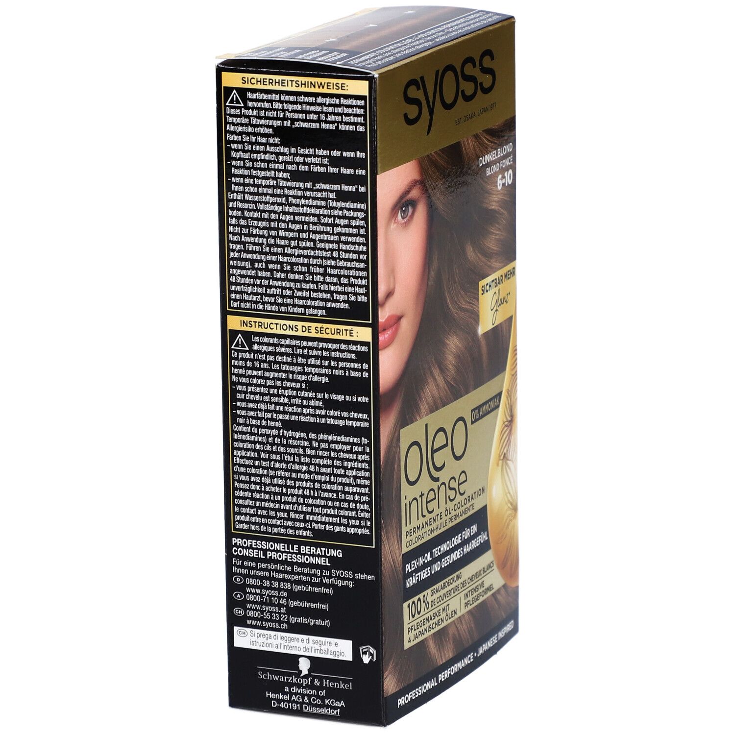 SYOSS Oleo Intense coloration permanente 6-10 blond foncé