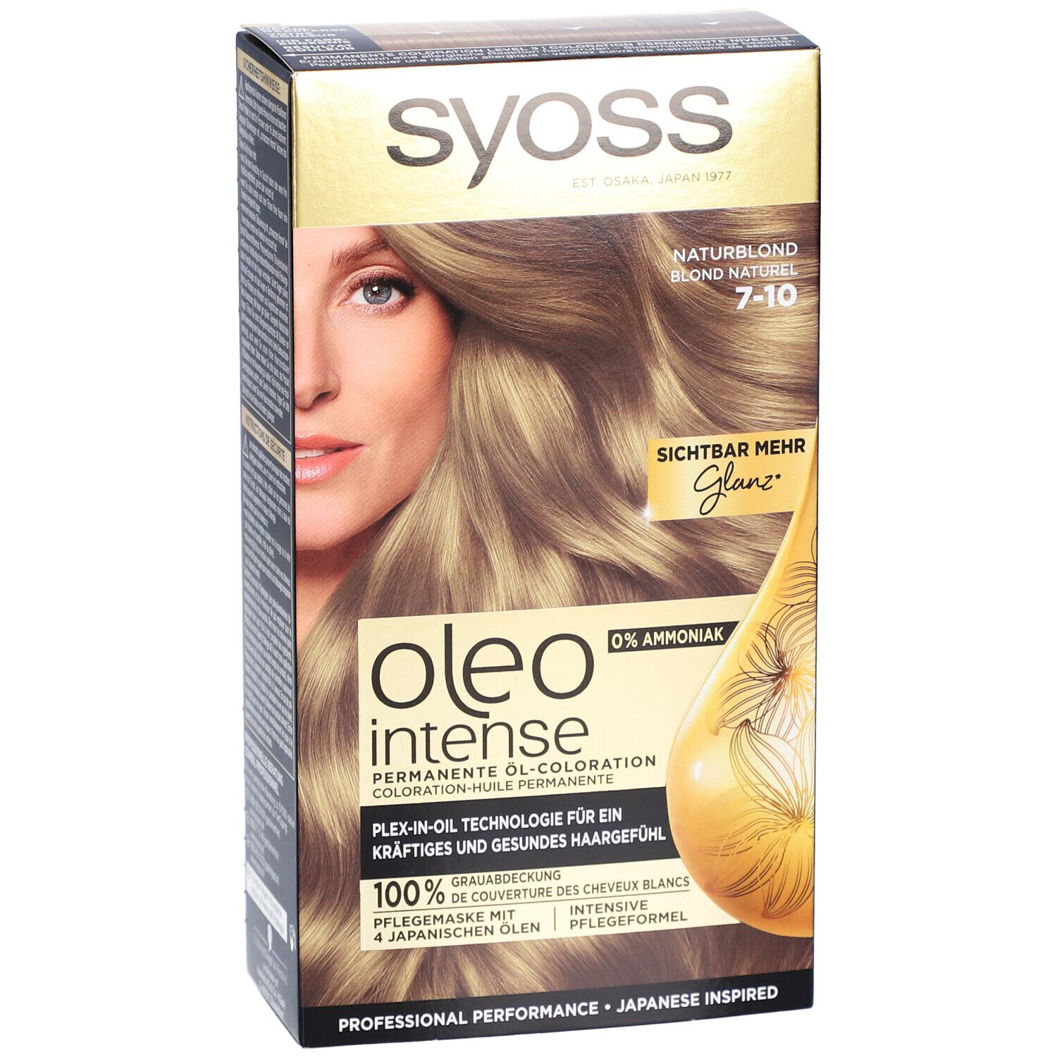 SYOSS Oleo Intense coloration permanente 7-10 blond naturel