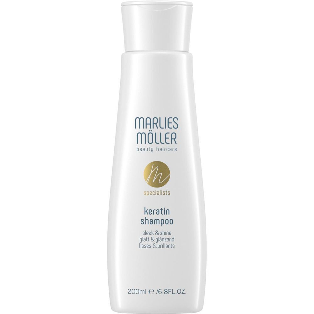 Bouteille de shampooing Marlies Möller Kératine, 200ml.