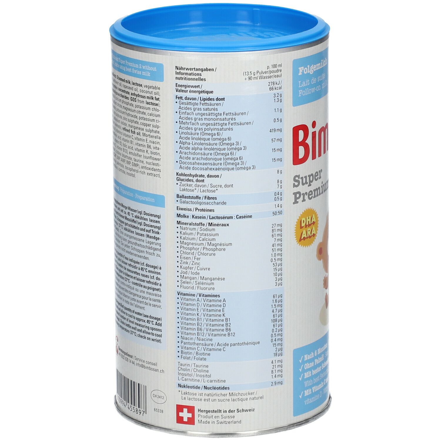 Bimbosan Super Premium 2 lait de suite