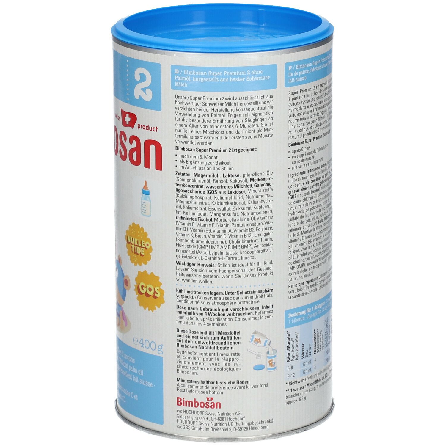 Bimbosan Super Premium 2 lait de suite
