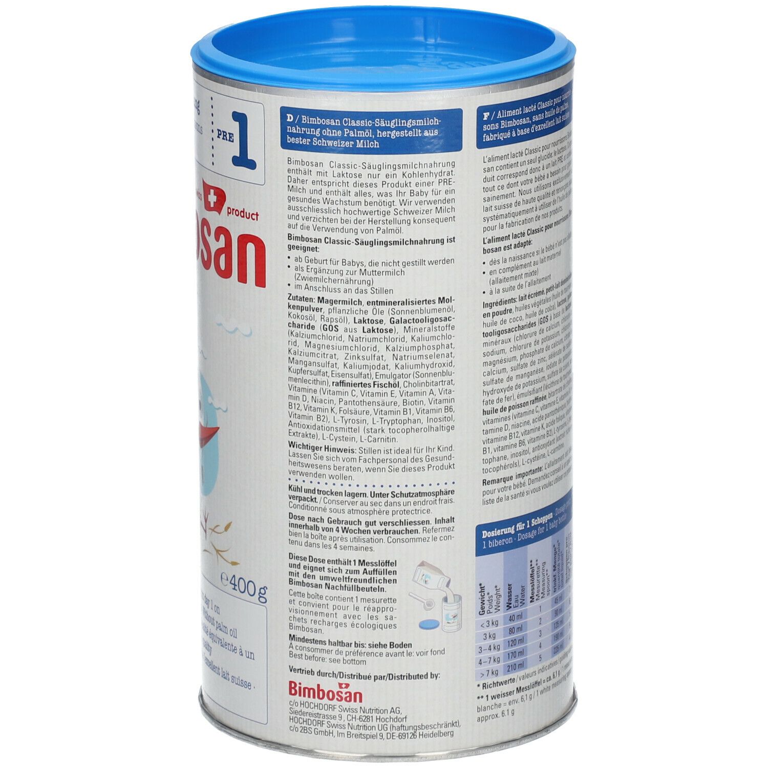Bimbosan Lait pour nourrissons Classic 1