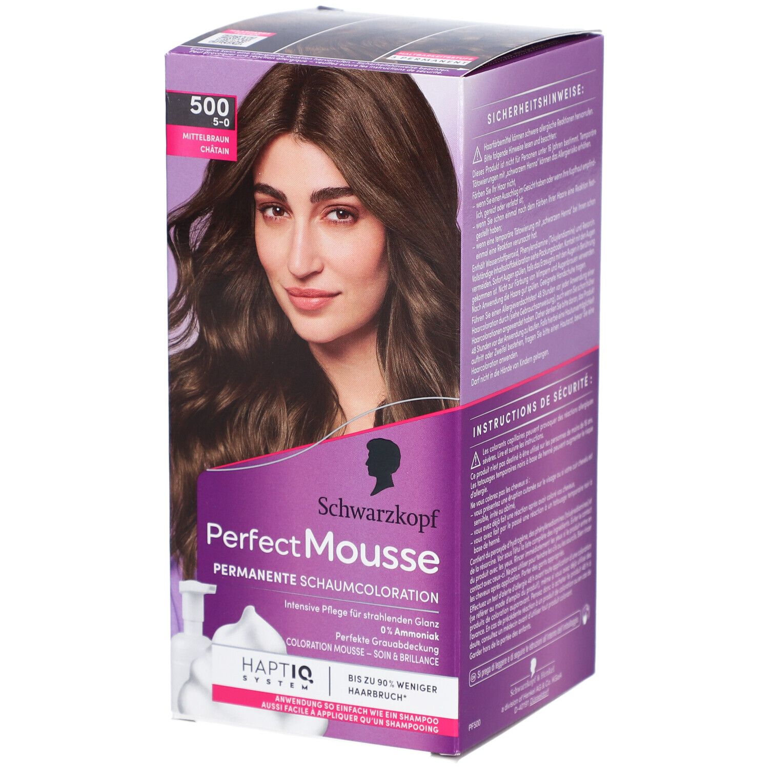 SCHWARZKOPF Perfect Mousse 500 Châtain