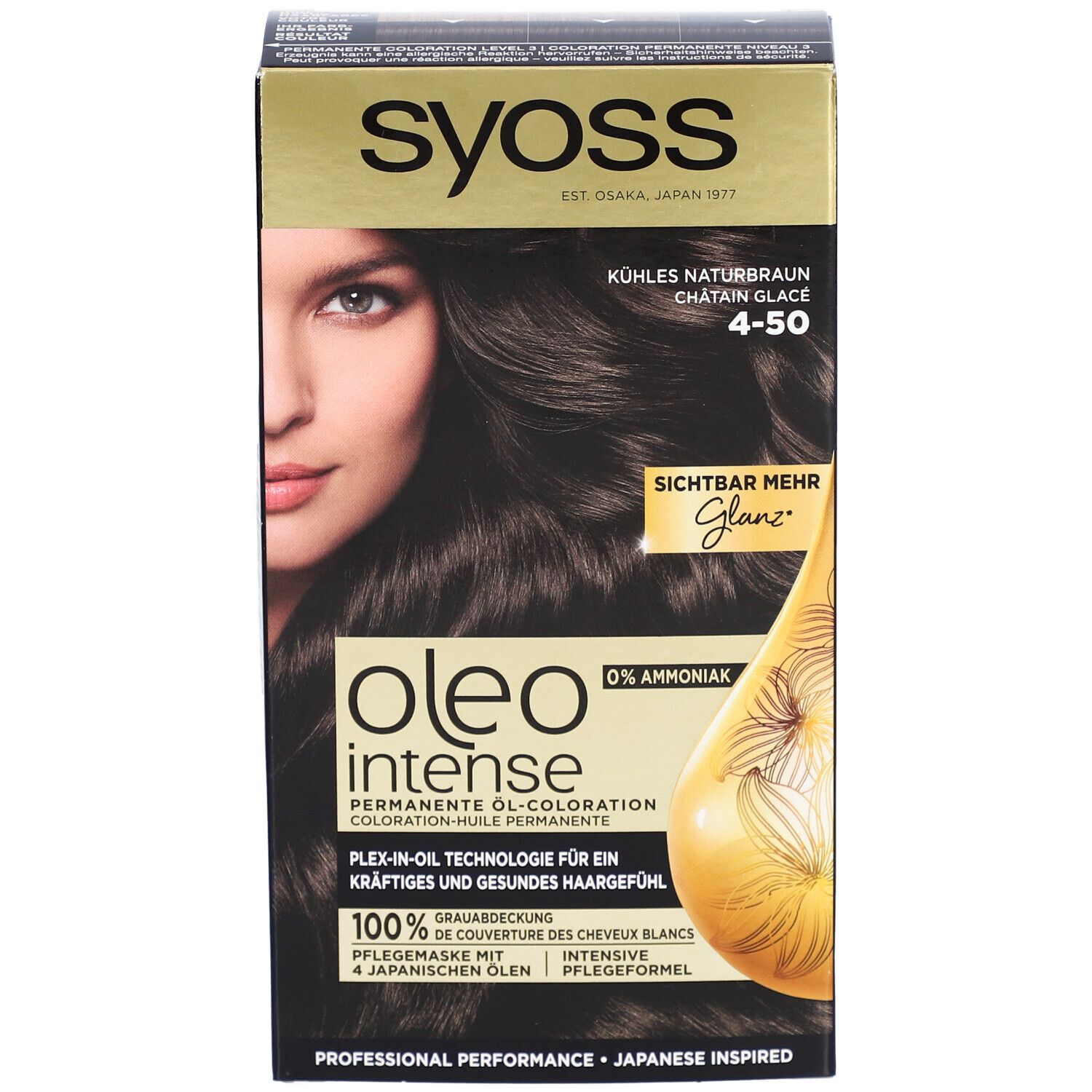 SYOSS Oleo Intense coloration permanente 4-50 brun naturel froid