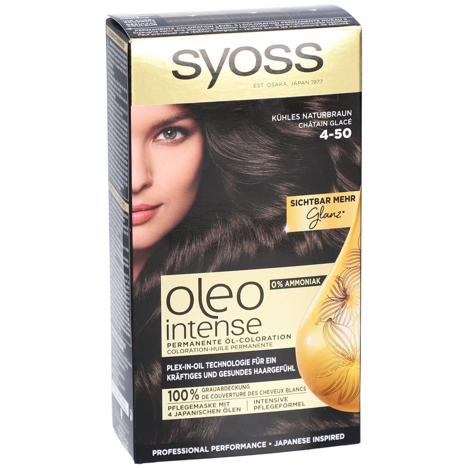 SYOSS Oleo Intense coloration permanente 4-50 brun naturel froid