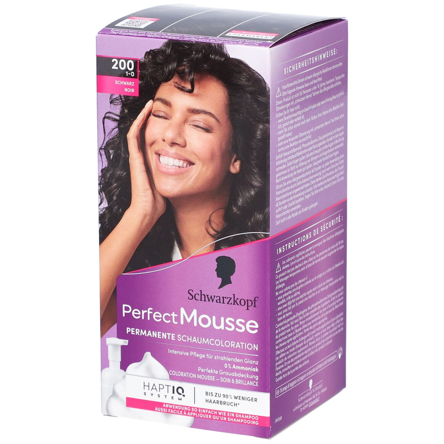 Schwarzkopf Perfect Mousse coloration mousse 200 noir