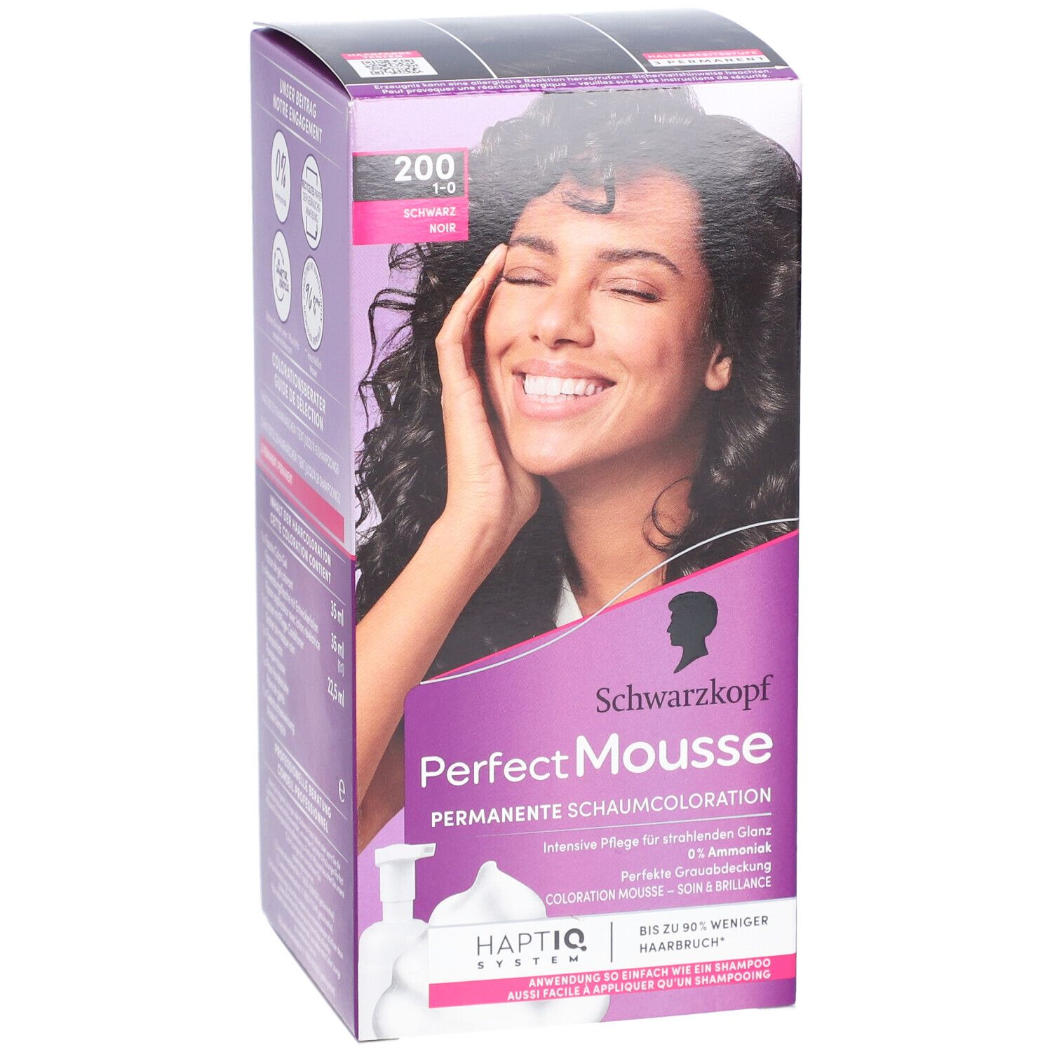 Schwarzkopf Perfect Mousse coloration mousse 200 noir