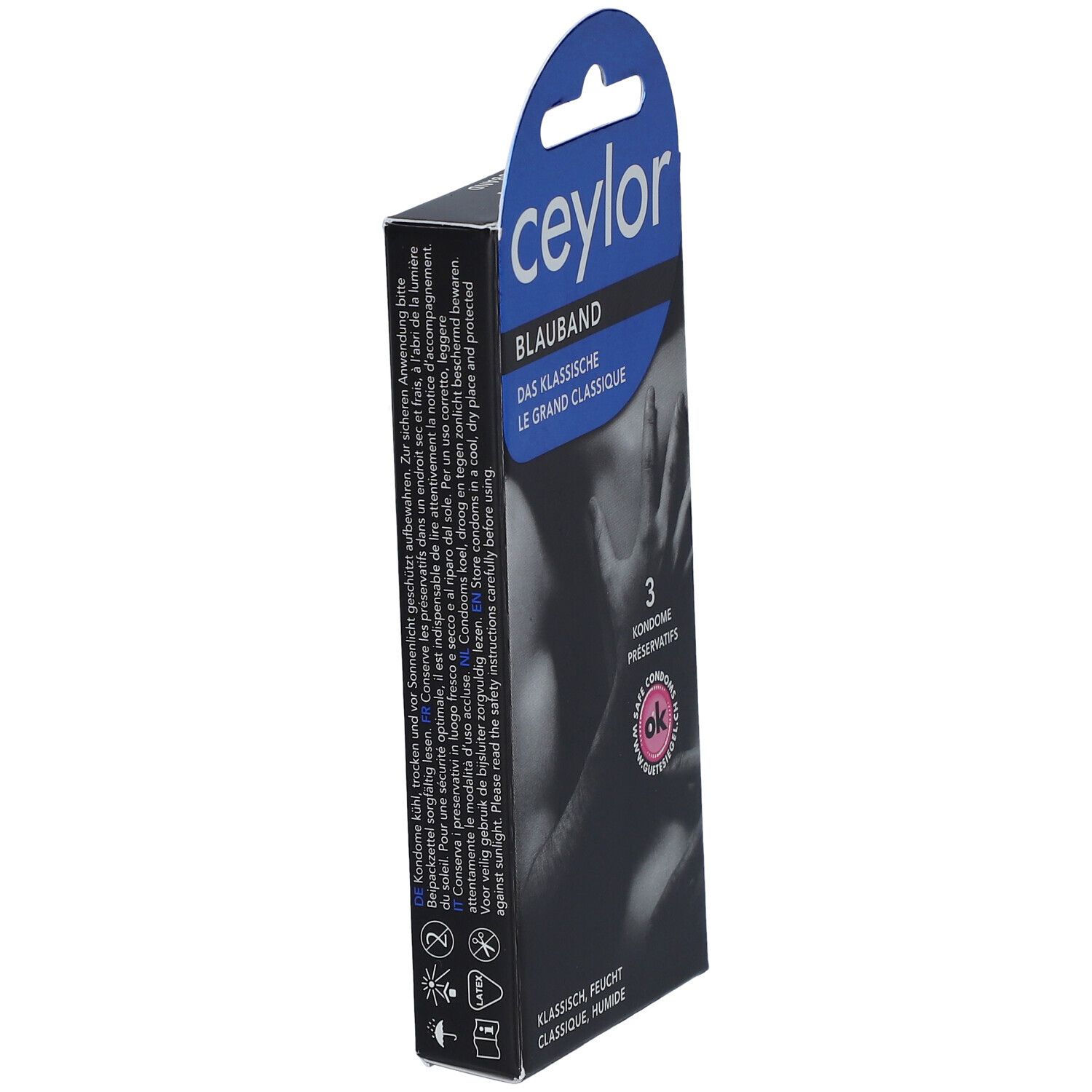 CEYLOR Bande bleue, préservatifs classiques