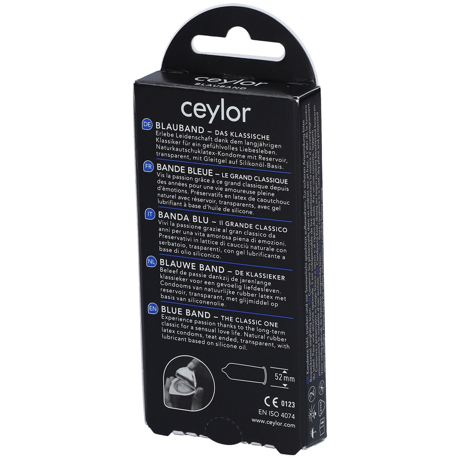 CEYLOR Bande bleue, préservatifs classiques