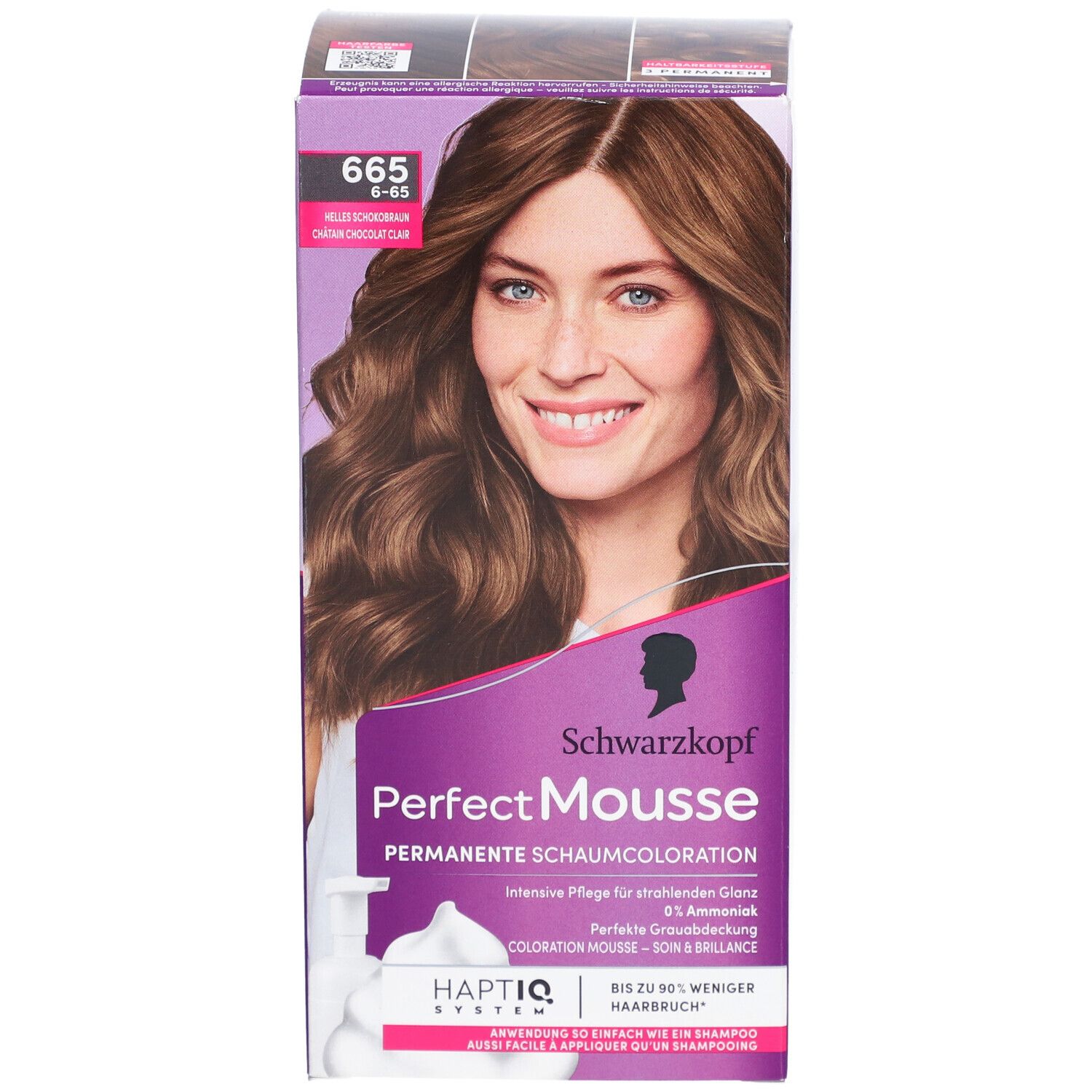 SCHWARZKOPF Perfect Mousse 665 Châtain chocolat clair