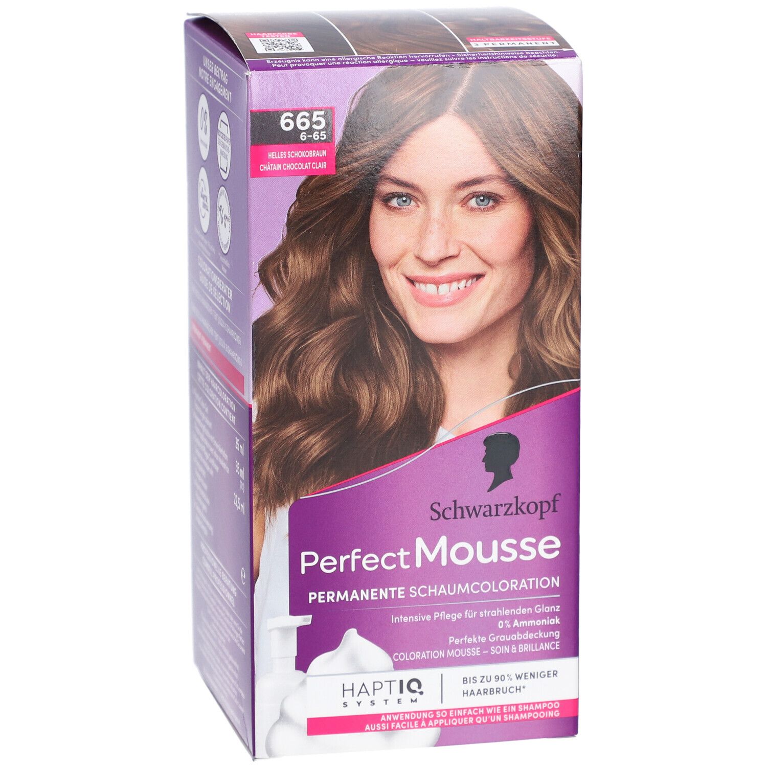 SCHWARZKOPF Perfect Mousse 665 Châtain chocolat clair