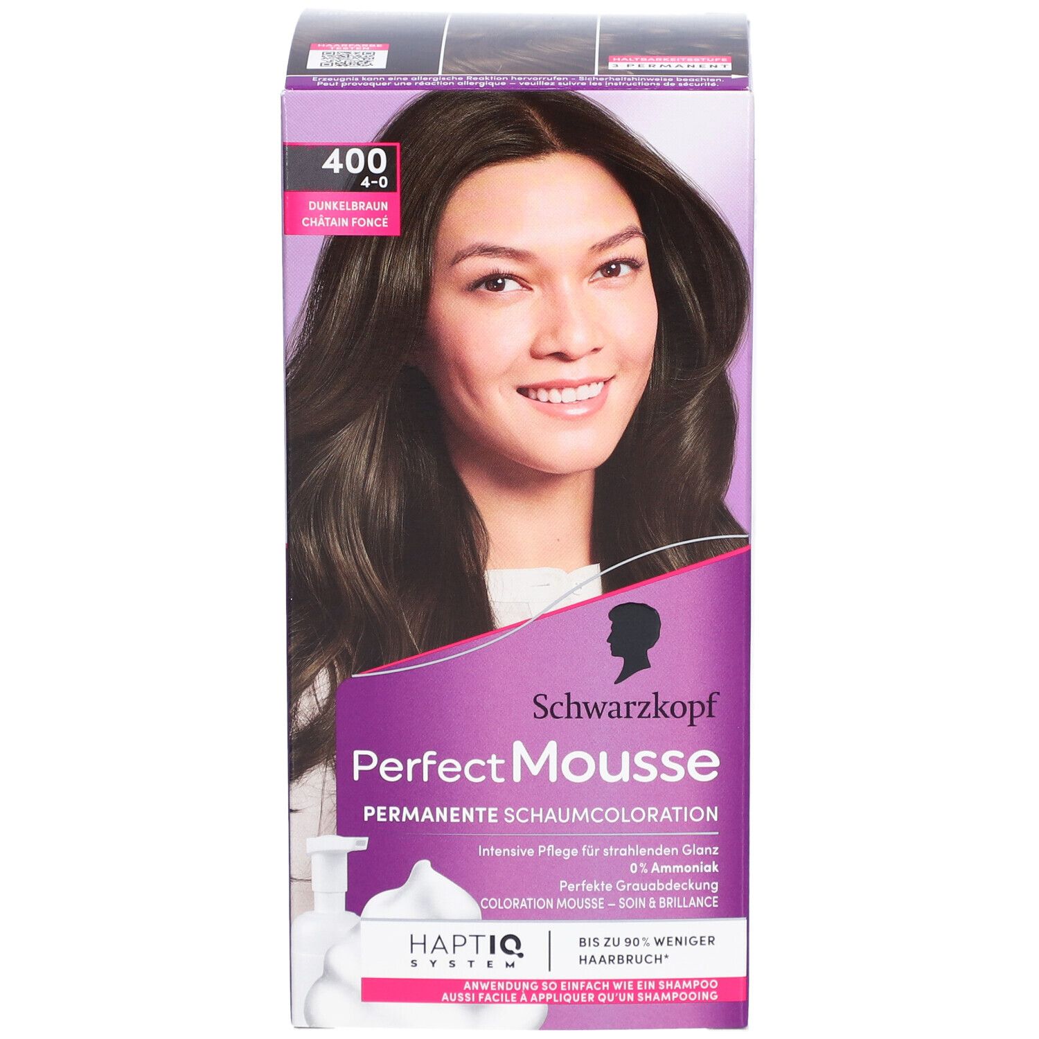 Schwarzkopf Perfect Mousse coloration mousse 400 brun foncé