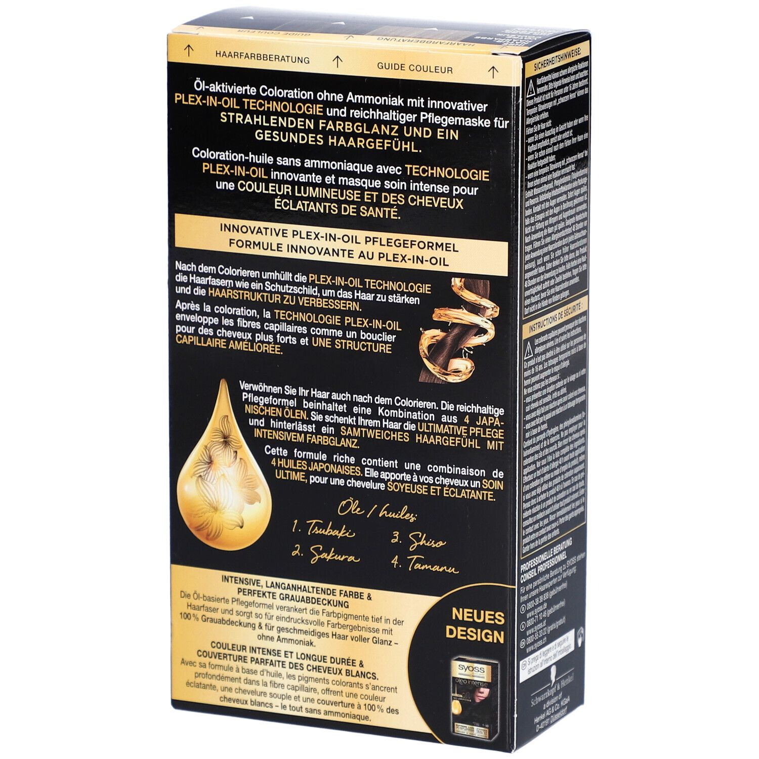 SYOSS Oleo Intense coloration permanente 1-10 noir intense