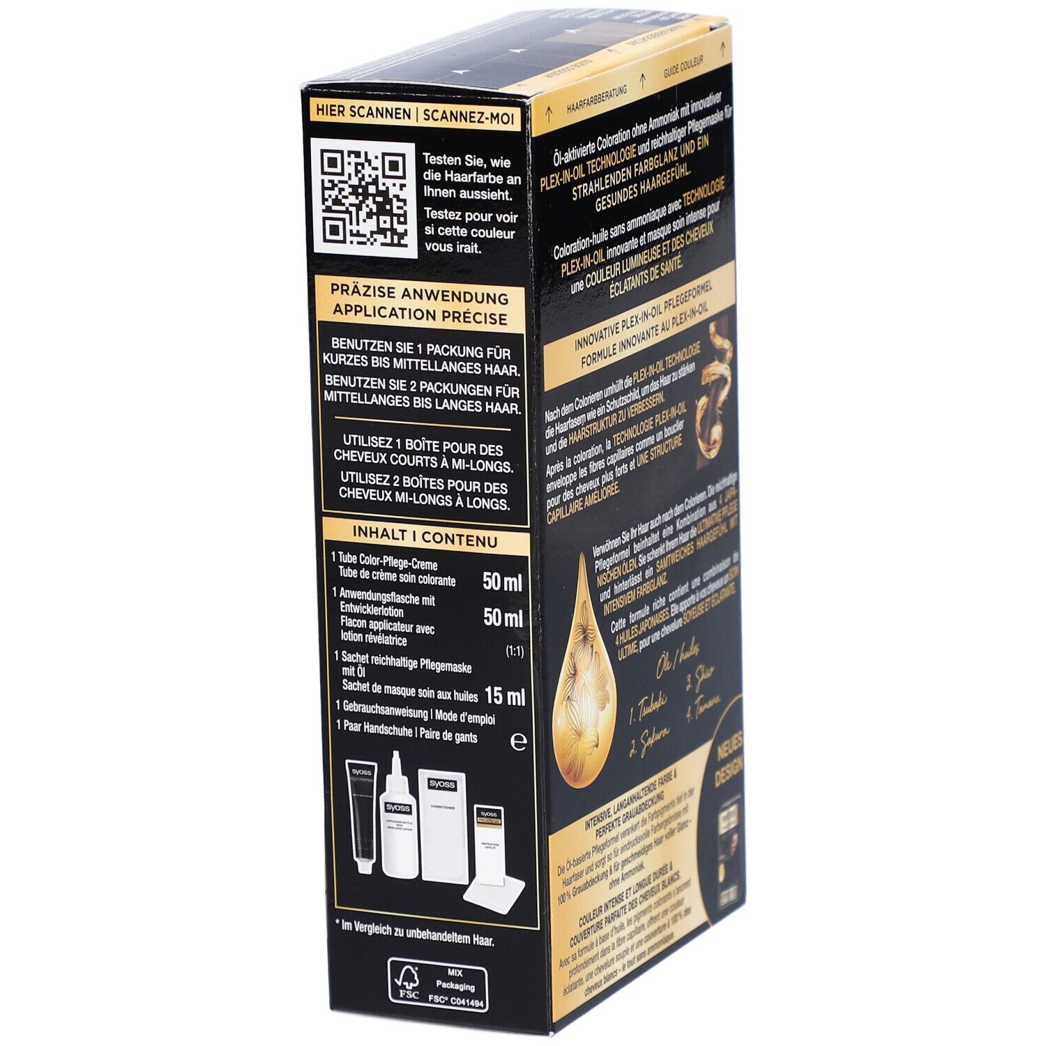 SYOSS Oleo Intense coloration permanente 1-10 noir intense