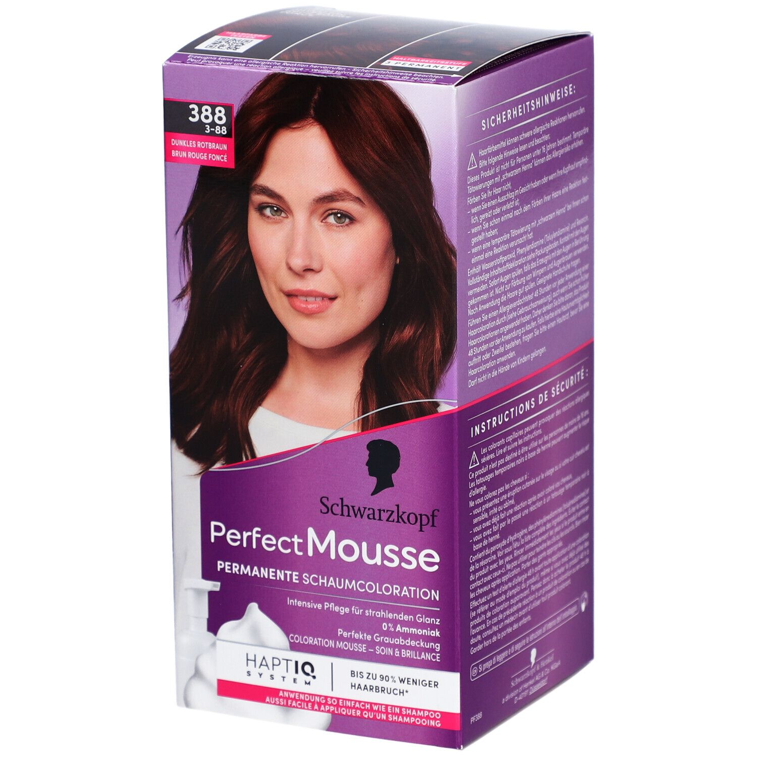 SCHWARZKOPF Perfect Mousse 388 Brun rouge