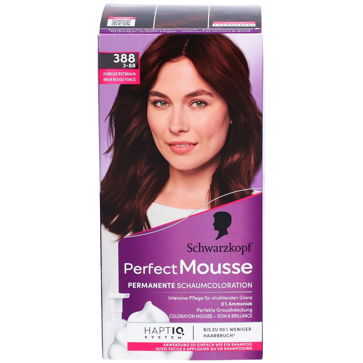 SCHWARZKOPF Perfect Mousse 388 Brun rouge
