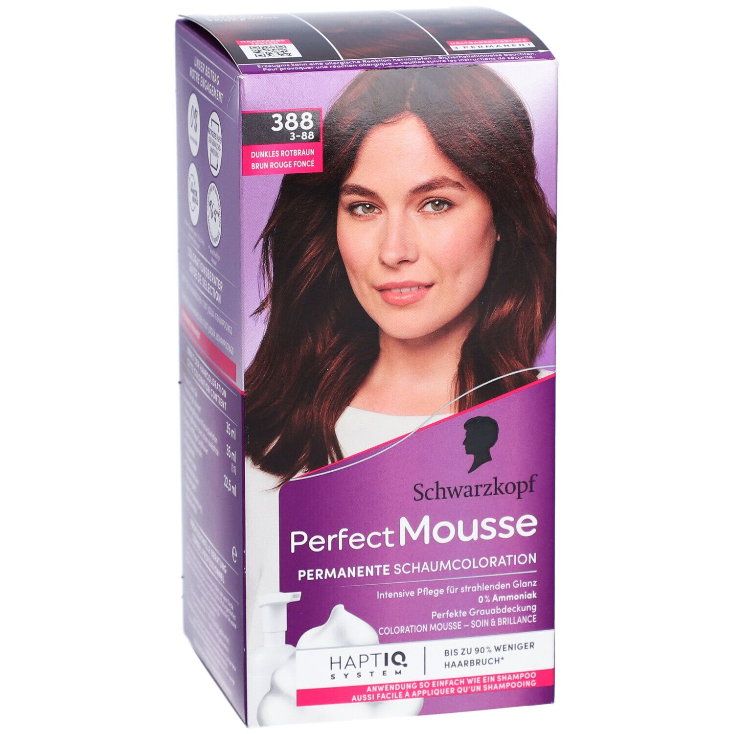 SCHWARZKOPF Perfect Mousse 388 Brun rouge