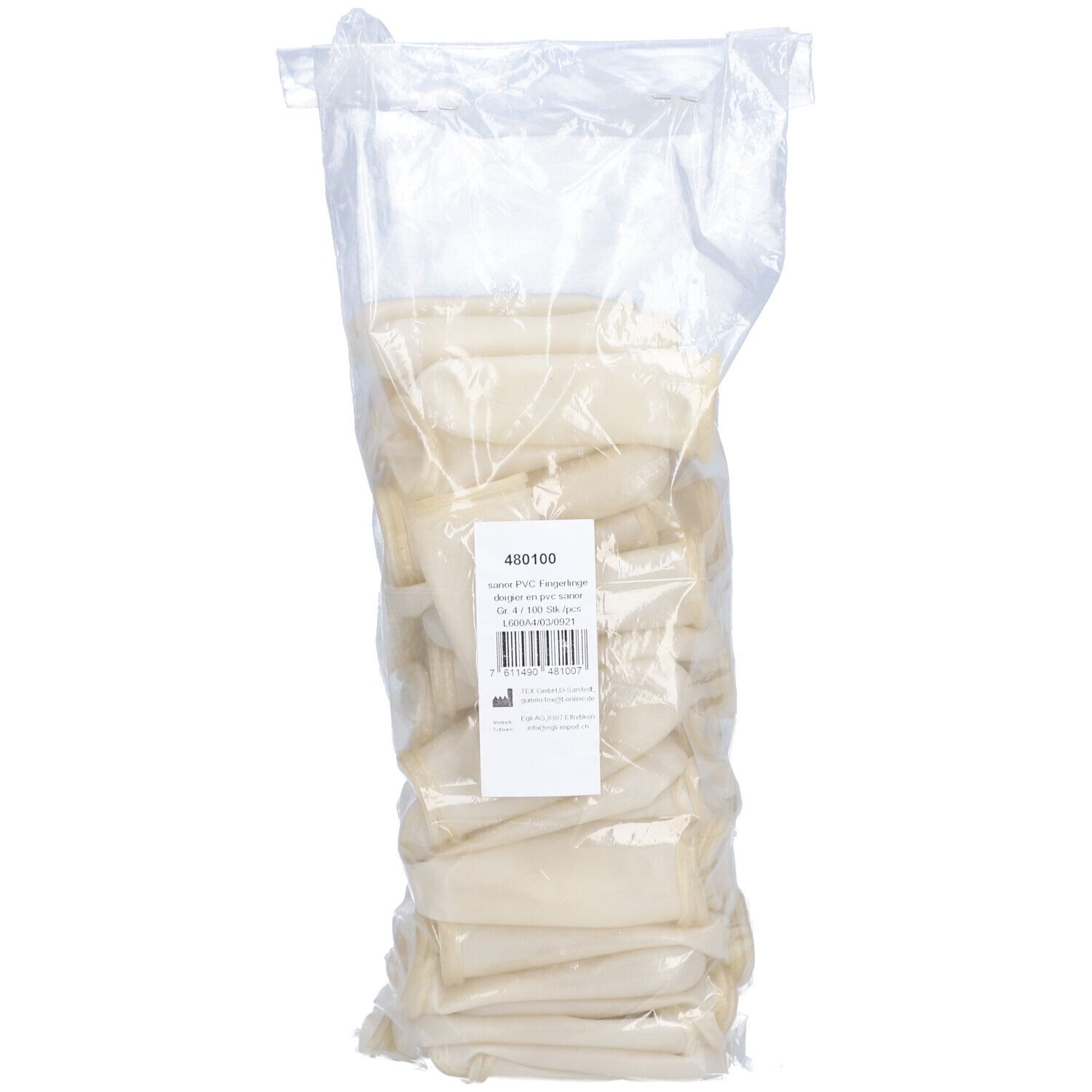 Sanor Doigtier En Pvc Avec Bord Taille 4