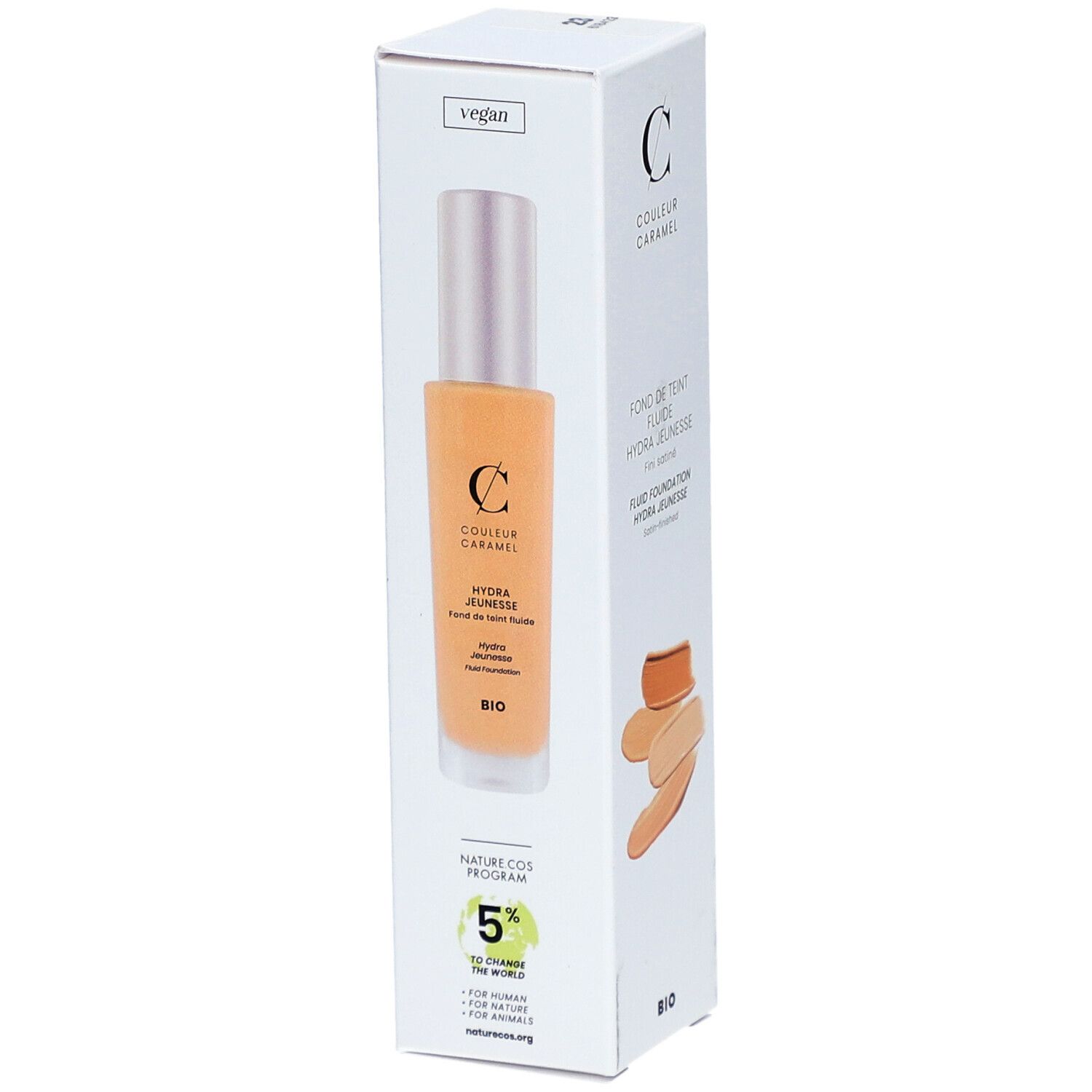 COULEUR CARAMEL Fond de teint Fluide Hydra Jeunesse Bio Beige Peau