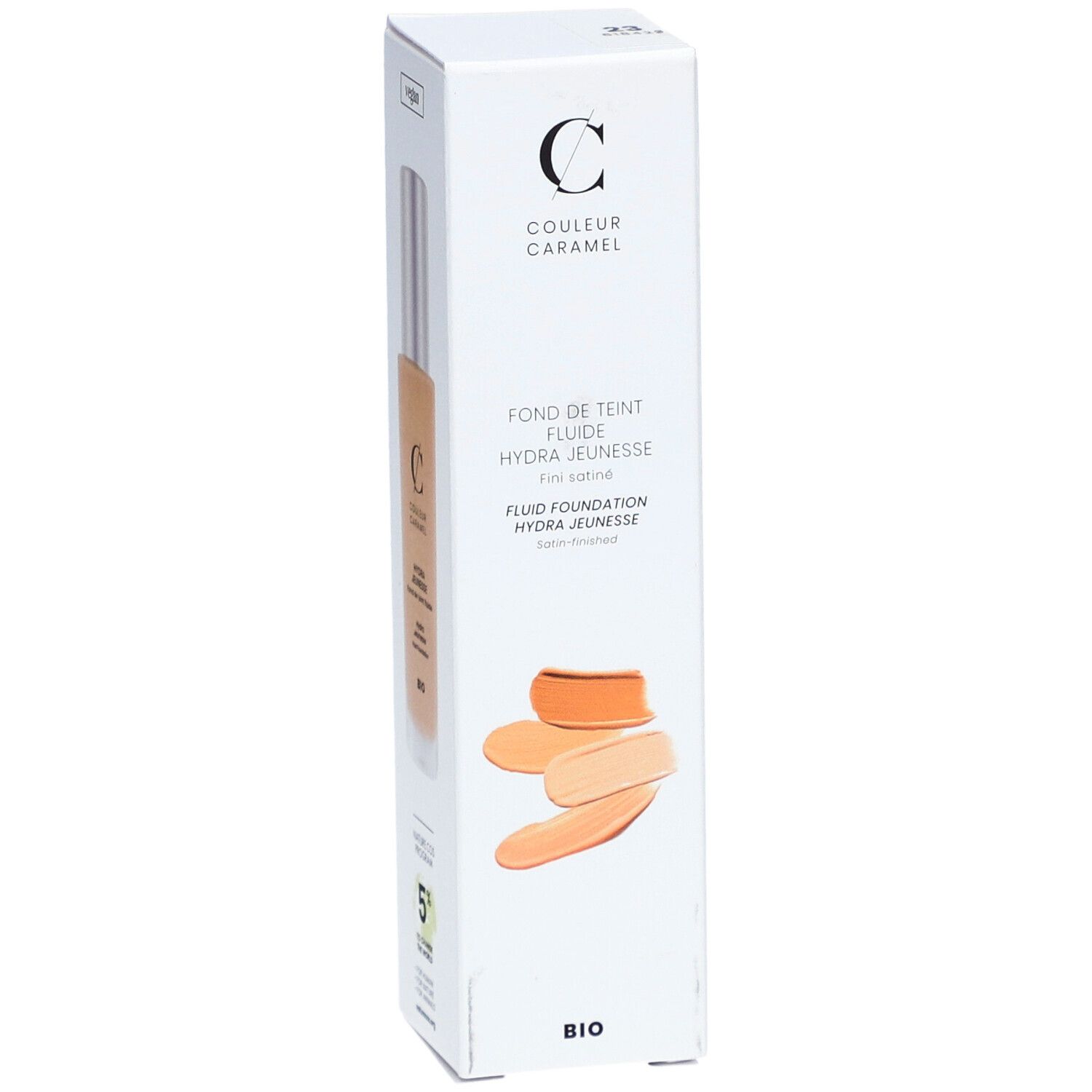 COULEUR CARAMEL Fond de teint Fluide Hydra Jeunesse Bio Beige Peau