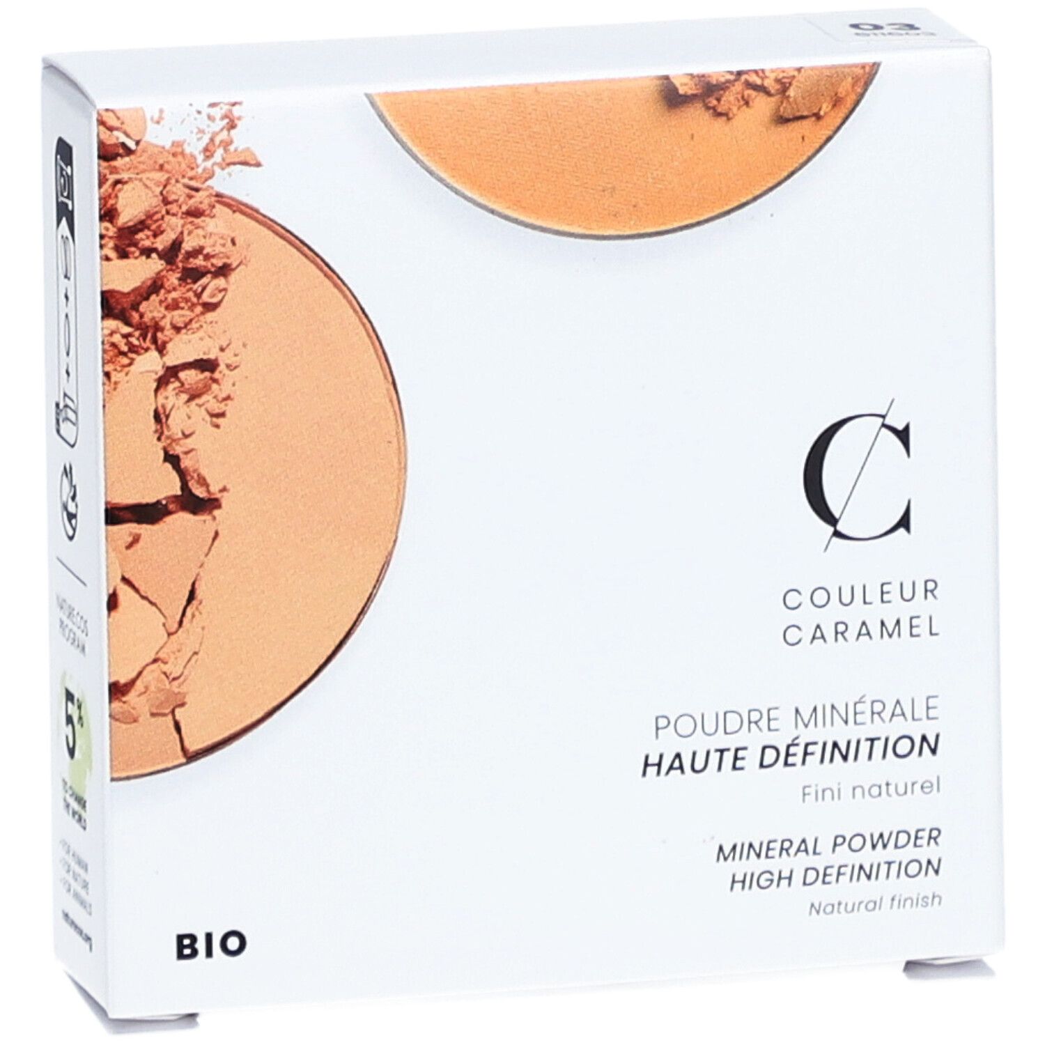 COULEUR CARAMEL Poudre Minérale Haute Définition bio Beige Halé