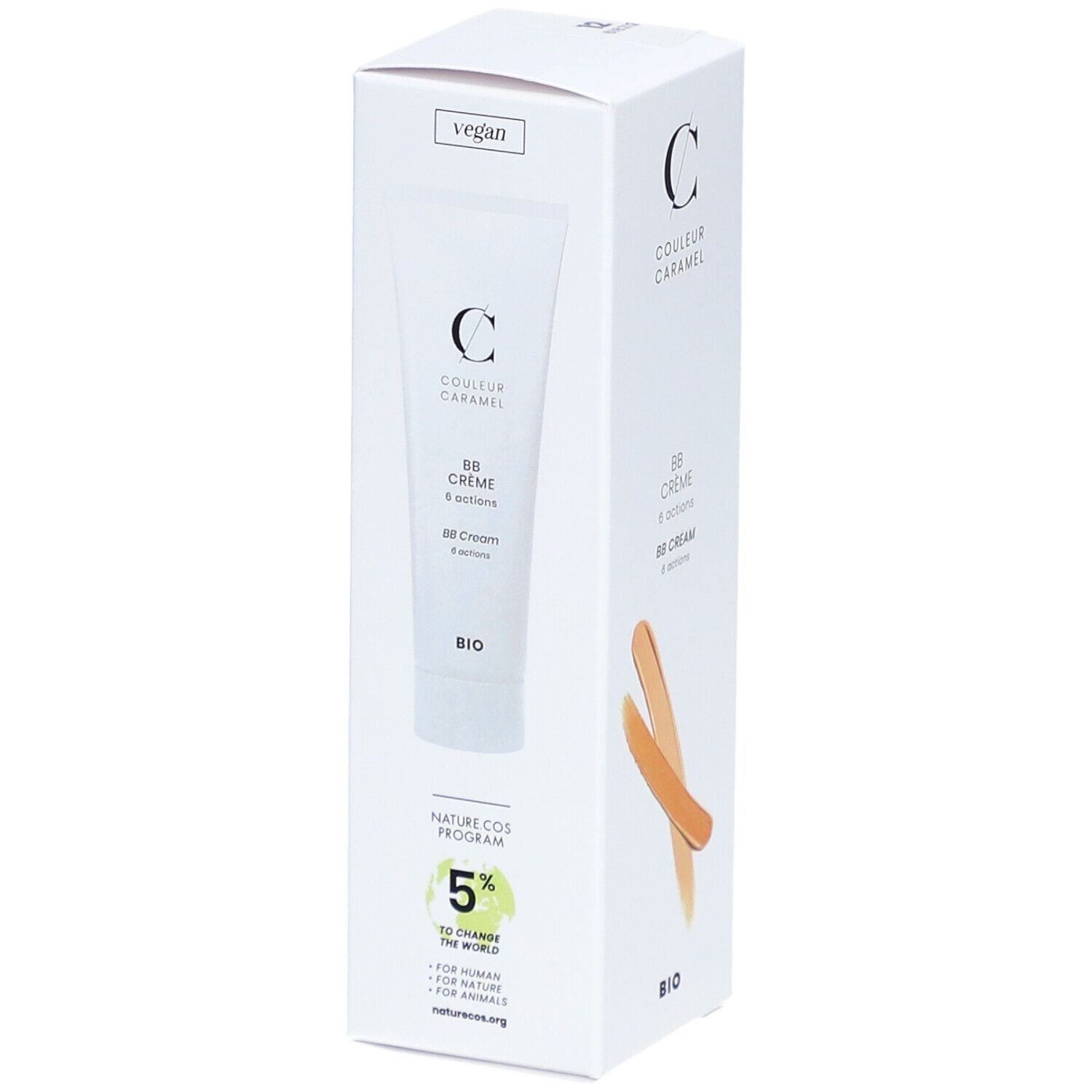 COULEUR CARAMEL BB Crème 6 actions bio Beige doré
