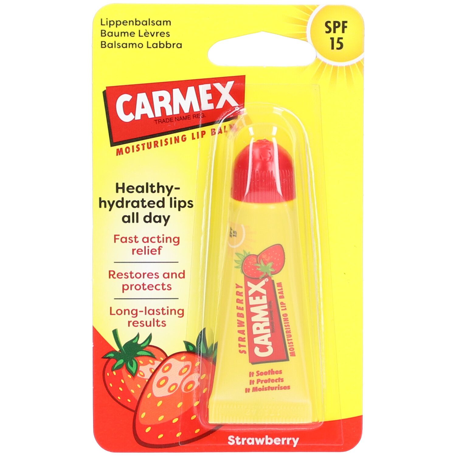CARMEX Baume à Lèvres Fraise SPF15