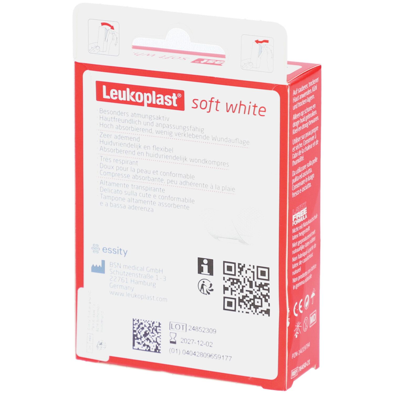 LEUKOPLAST® Soft White - Pansement doux pour la peau - 4 tailles