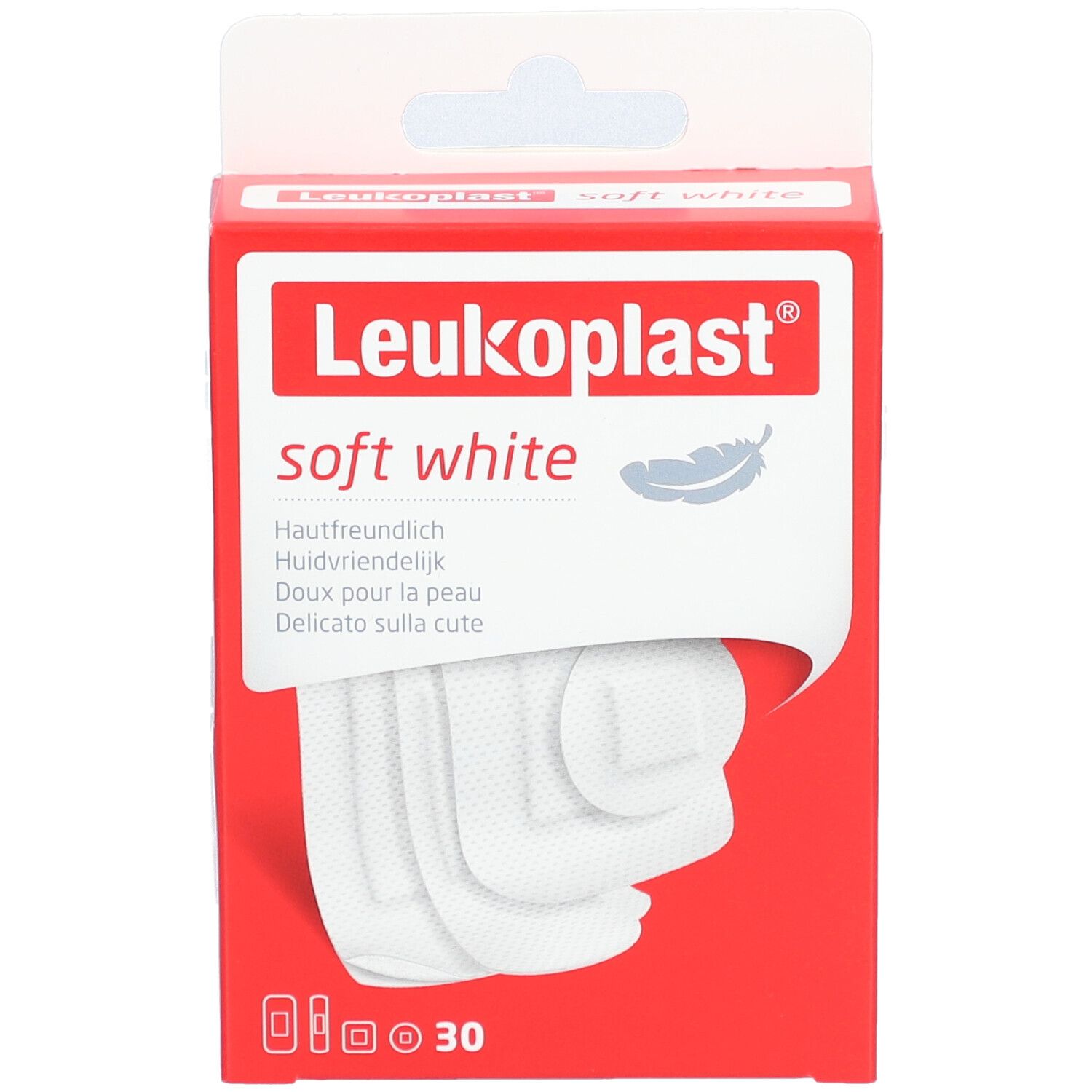 LEUKOPLAST® Soft White - Pansement doux pour la peau - 4 tailles