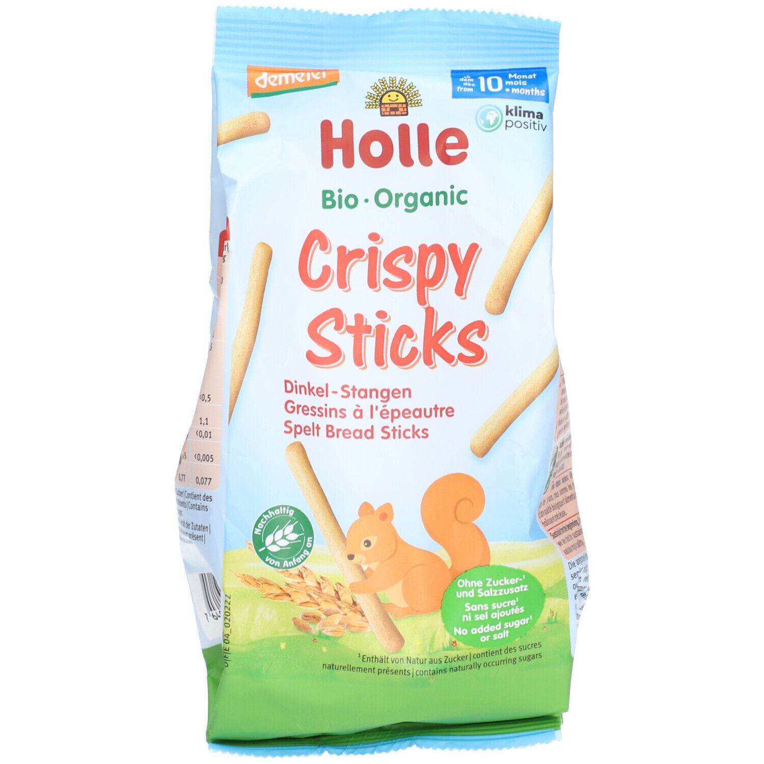 HOLLE Crispy Sticks Gressins à l'épeautre bio