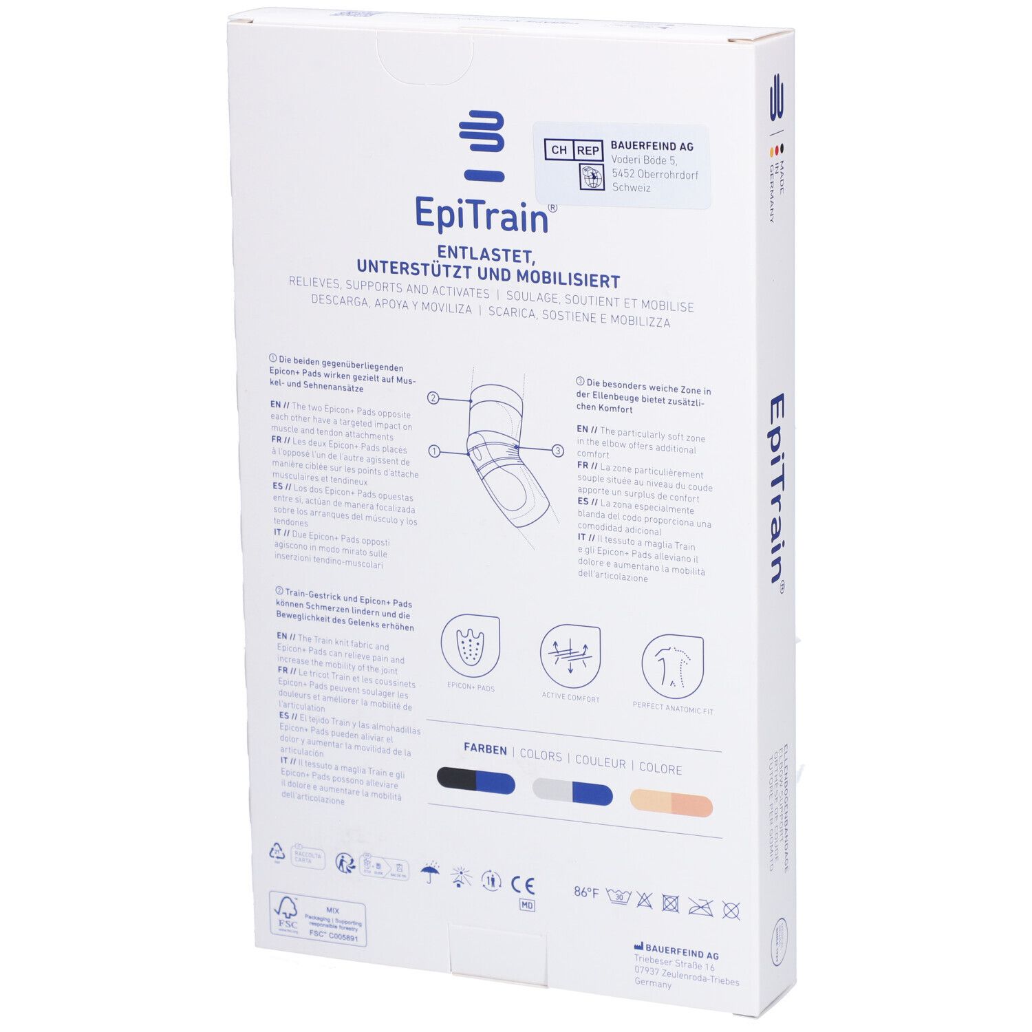 BAUERFEIND® EpiTrain® Orthèse de coude Taille 3 Beige