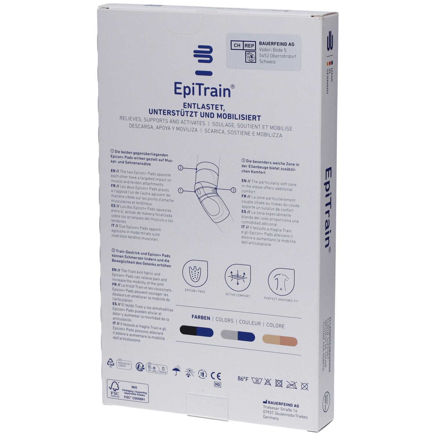 BAUERFEIND® EpiTrain® Orthèse de coude Taille 0 Titan