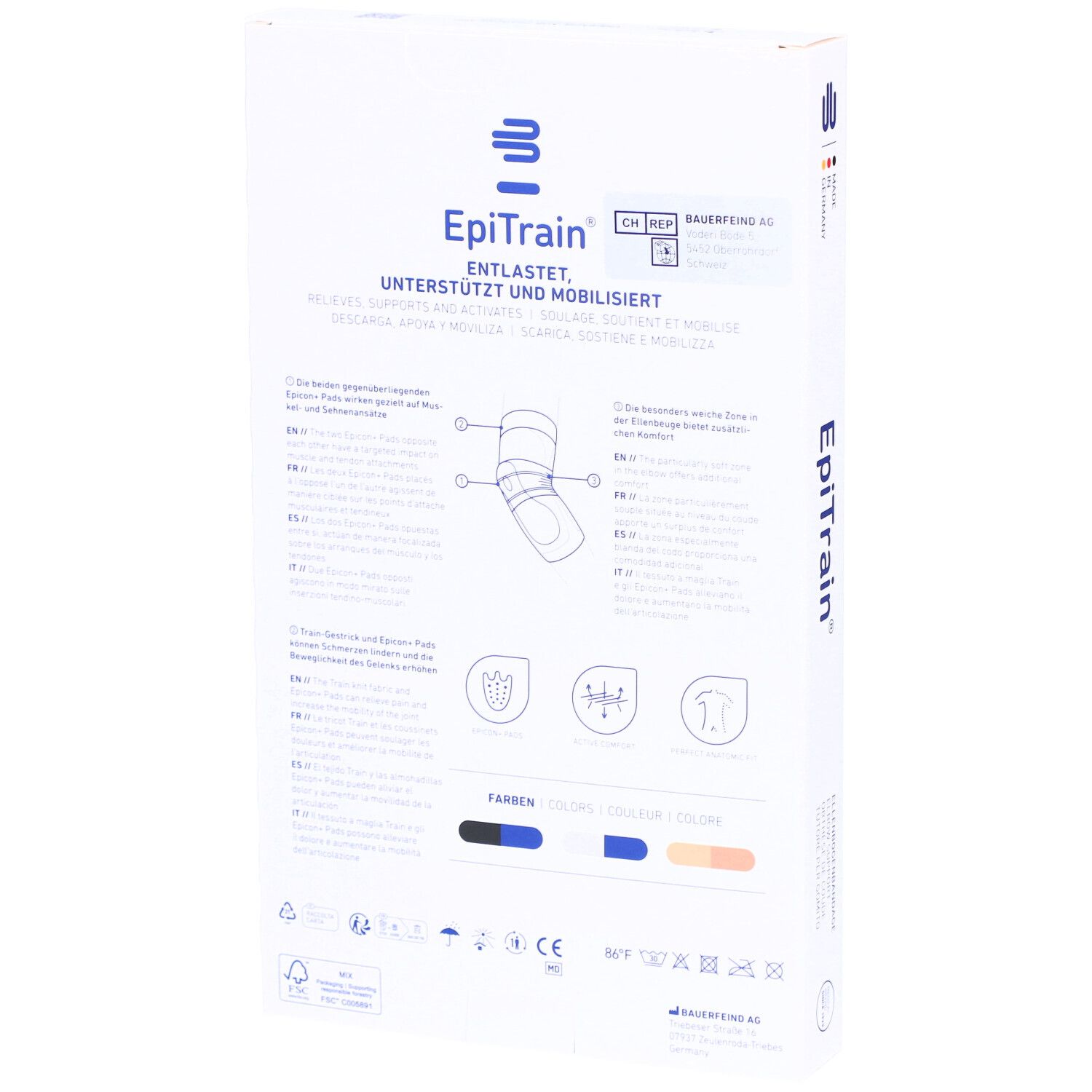 BAUERFEIND® EpiTrain® Orthèse de coude Taille 1 Titan