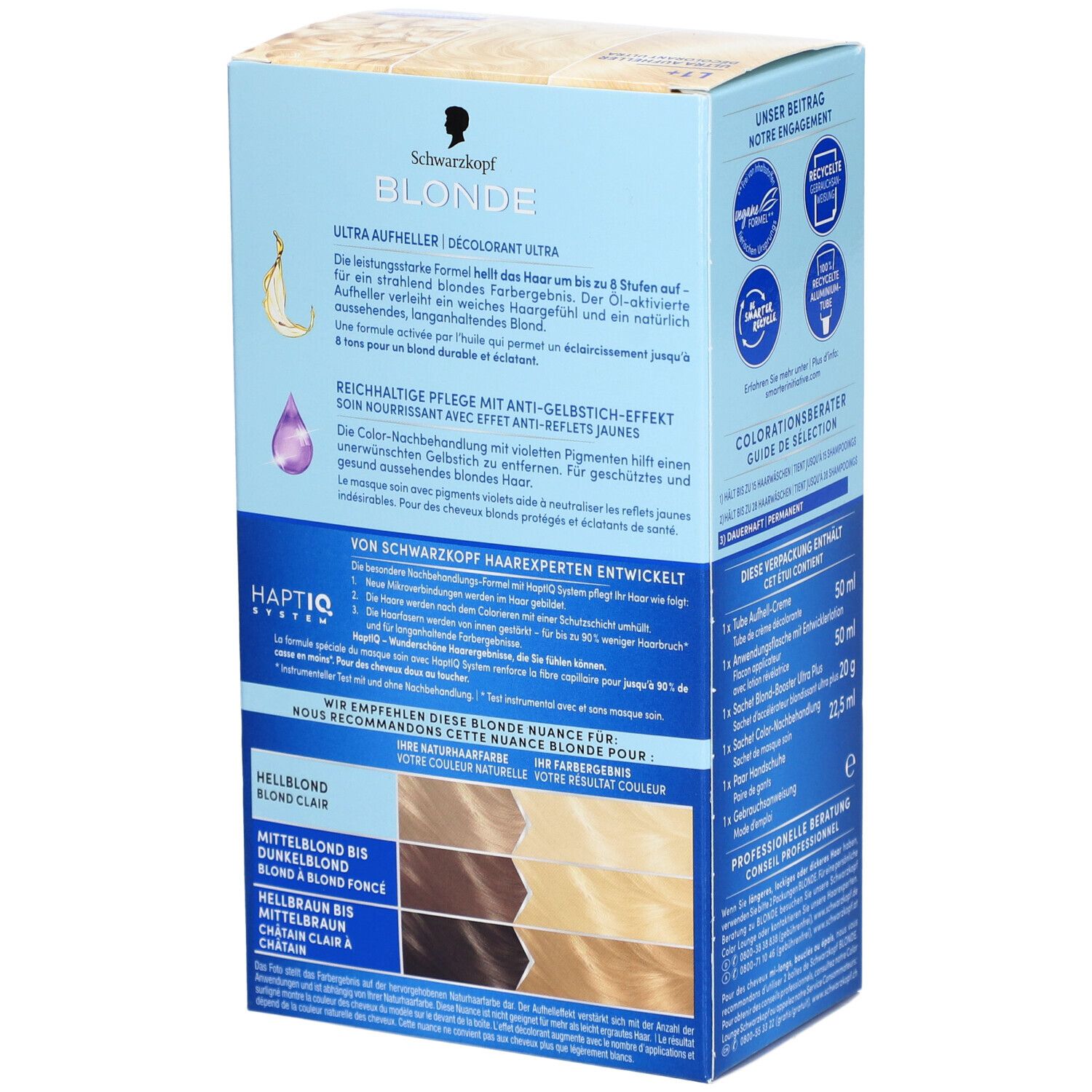 Schwarzkopf® Blonde L1++ Ultra Eclaircissant - Jusqu'à 9 niveaux d'éclaircissement sans effet jaunâtre