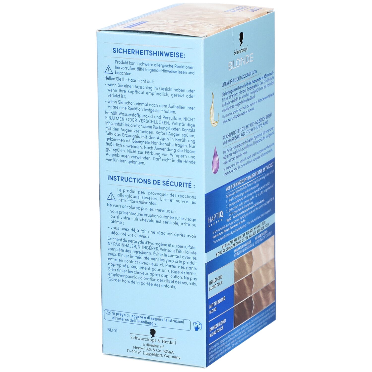 Schwarzkopf Blonde Ultra L101 décolorant blond argenté permanent