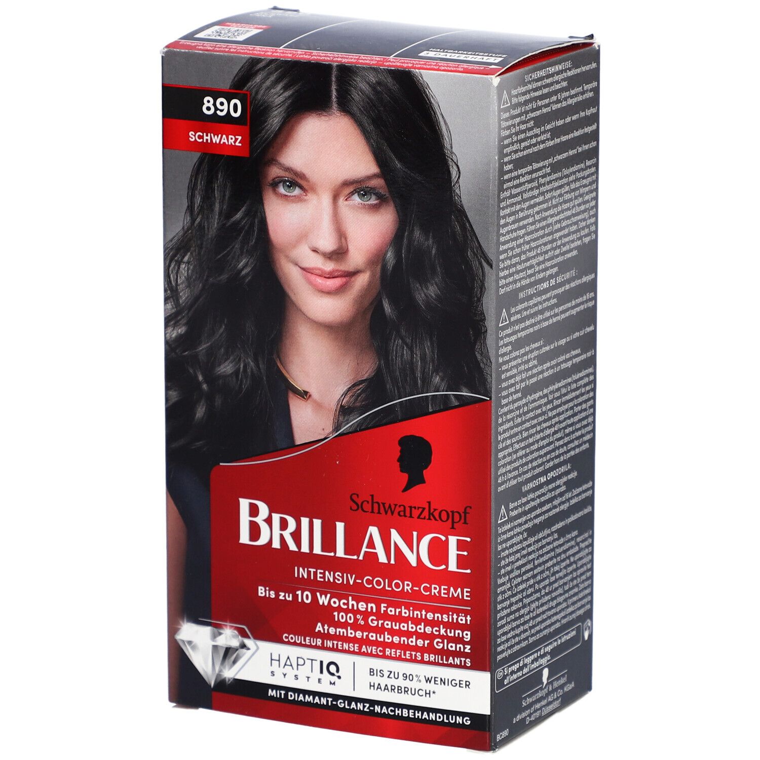 Schwarzkopf Brillance coloration 890 noir intense
