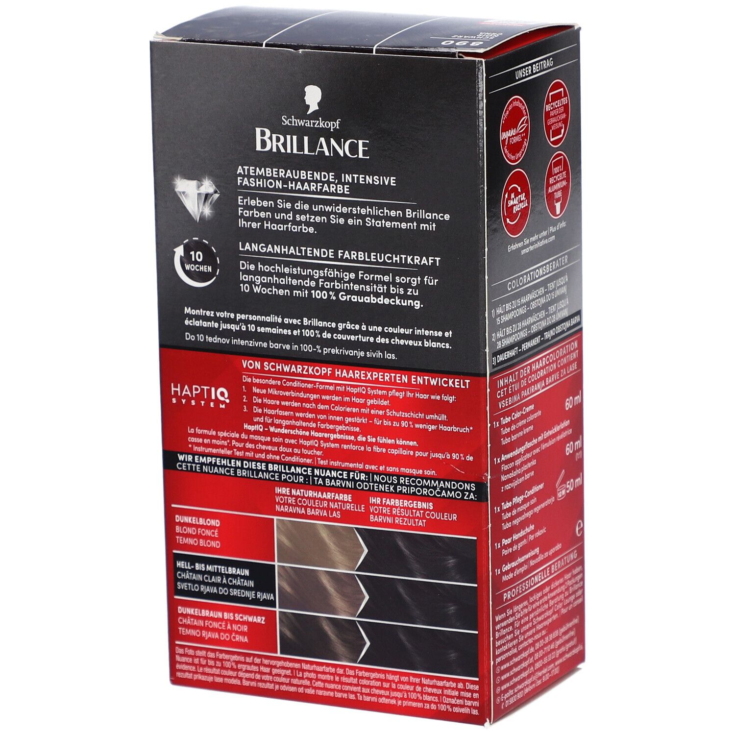 Schwarzkopf Brillance coloration 890 noir intense