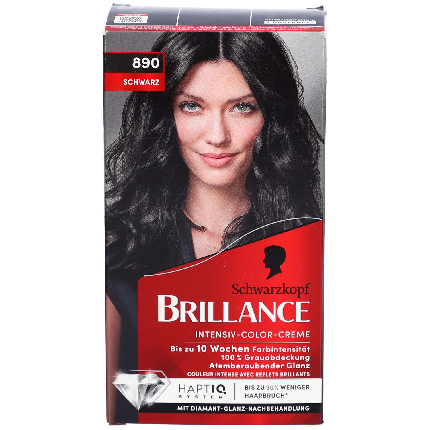 Schwarzkopf Brillance coloration 890 noir intense