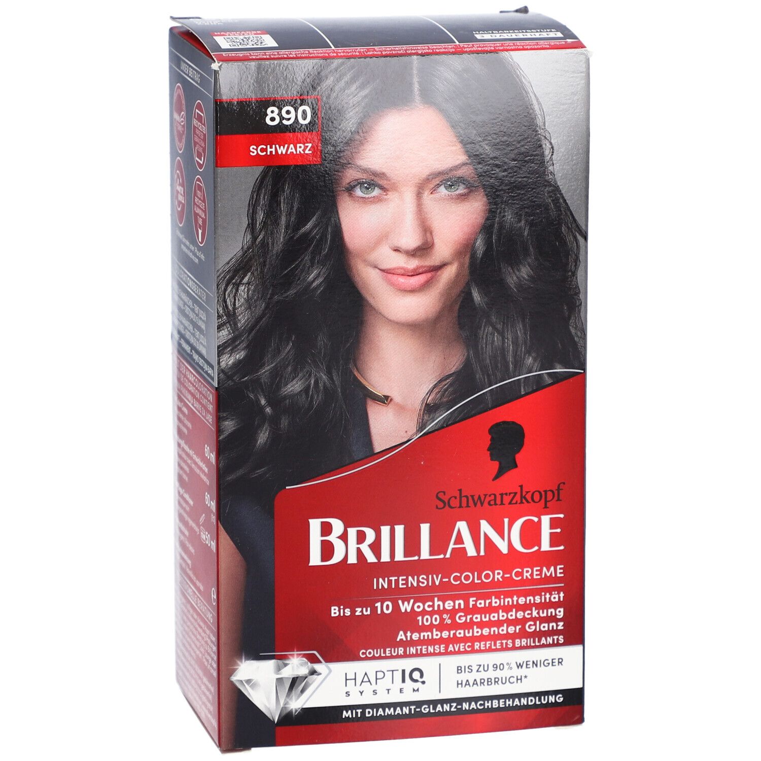 Schwarzkopf Brillance coloration 890 noir intense