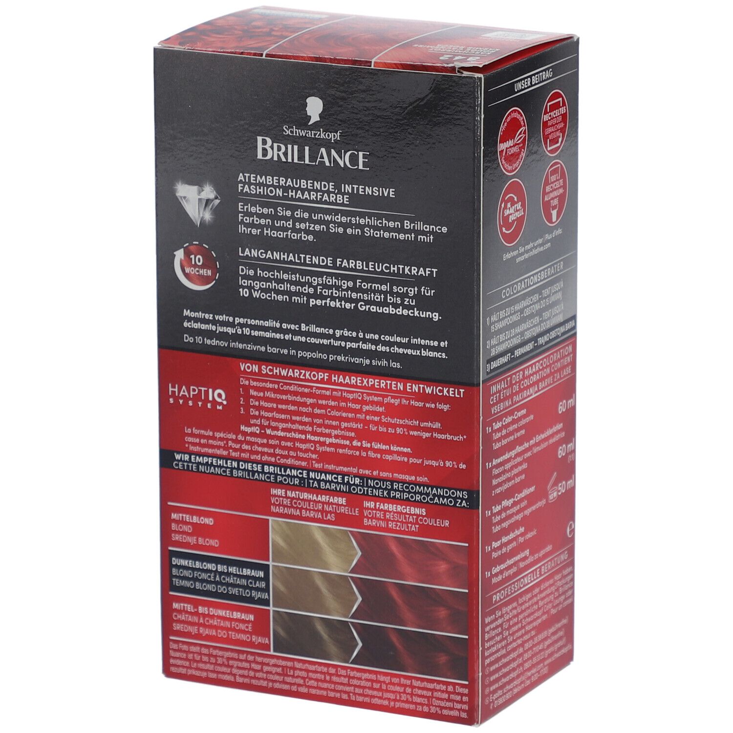 SCHWARZKOPF Brillance Teinture capillaire 848 Rouge Cachemire