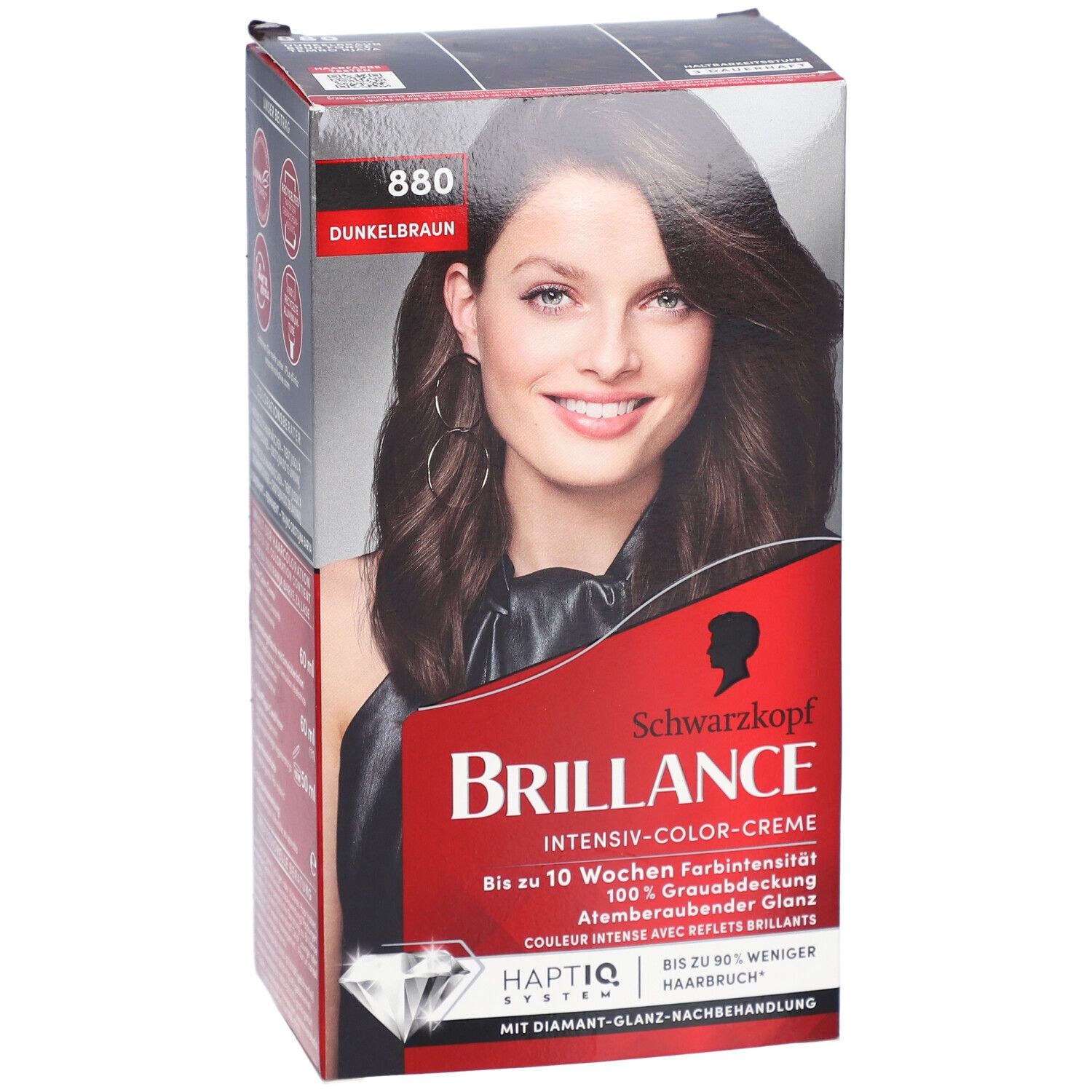 Schwarzkopf Brillance coloration 880 brun foncé intense